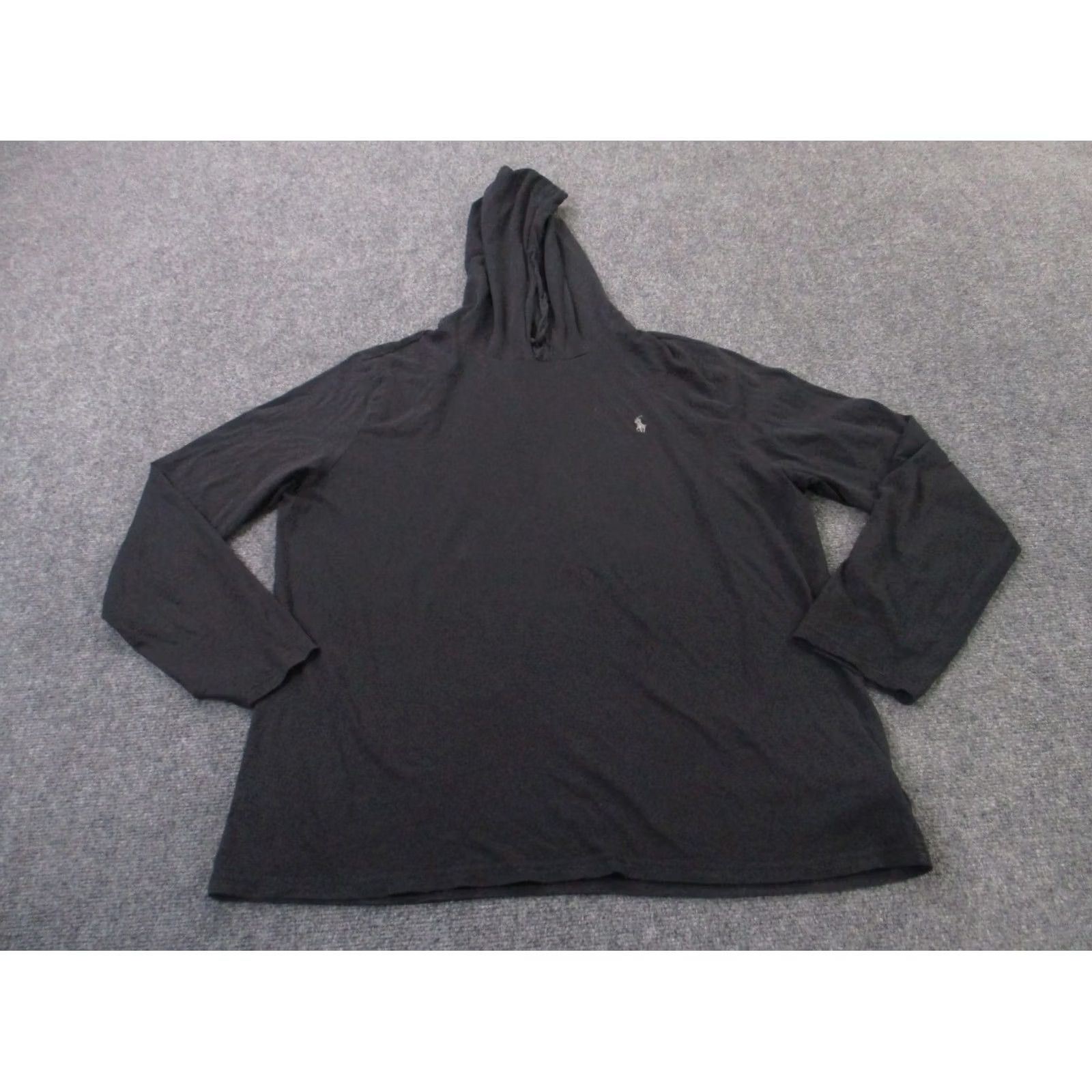 Polo Ralph Lauren Polo Ralph Lauren Hoodie XL Black Pullover Pony Logo Sweatshirt Mens Size US XL / EU 56 / 4 - 2 Thumbnail