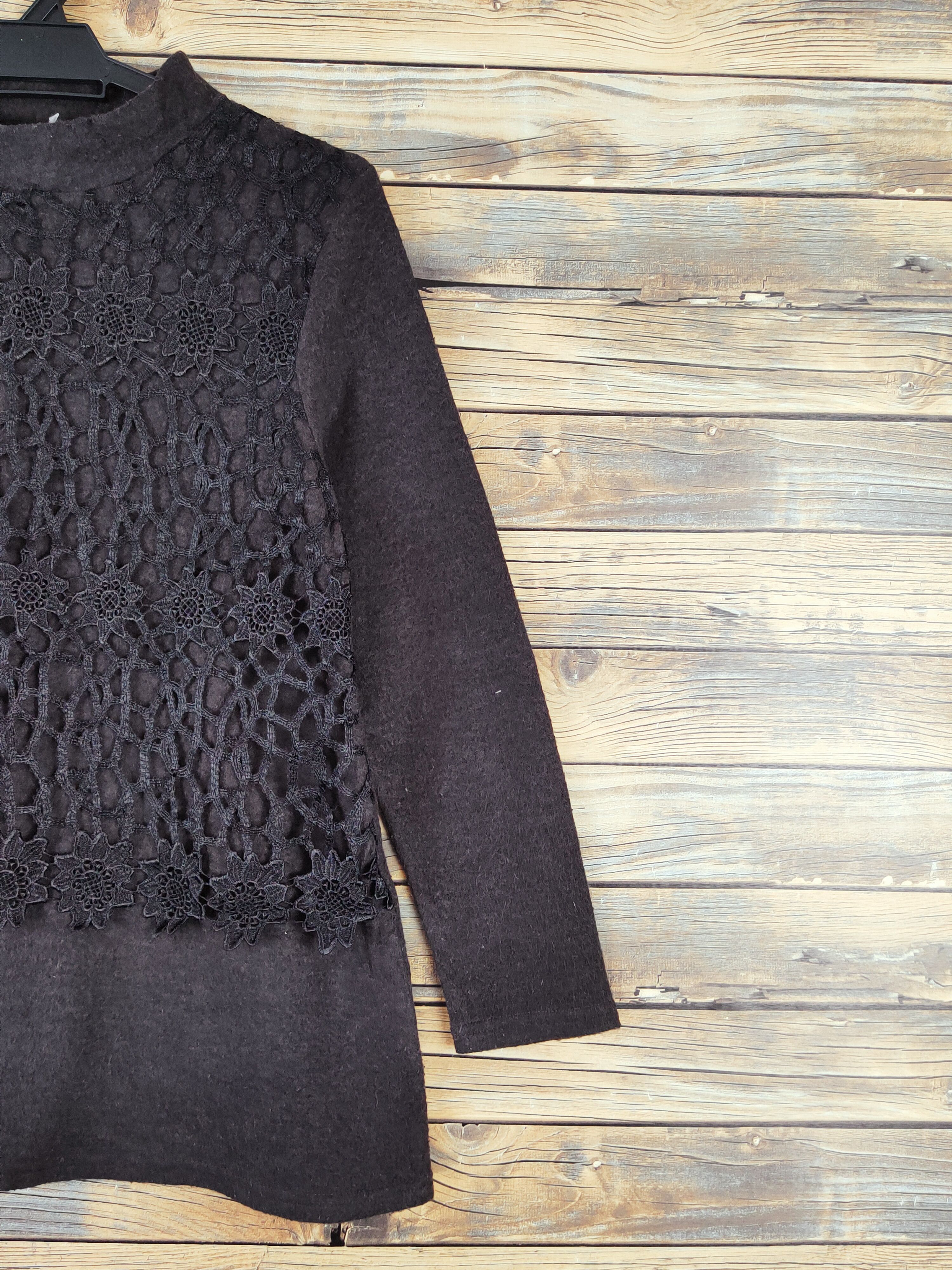 Homespun Knitwear × Japanese Brand × Vintage Japanese Brand Dark Gray Knitwear Blouses #W984 Size M / US 6-8 / IT 42-44 - 5 Thumbnail