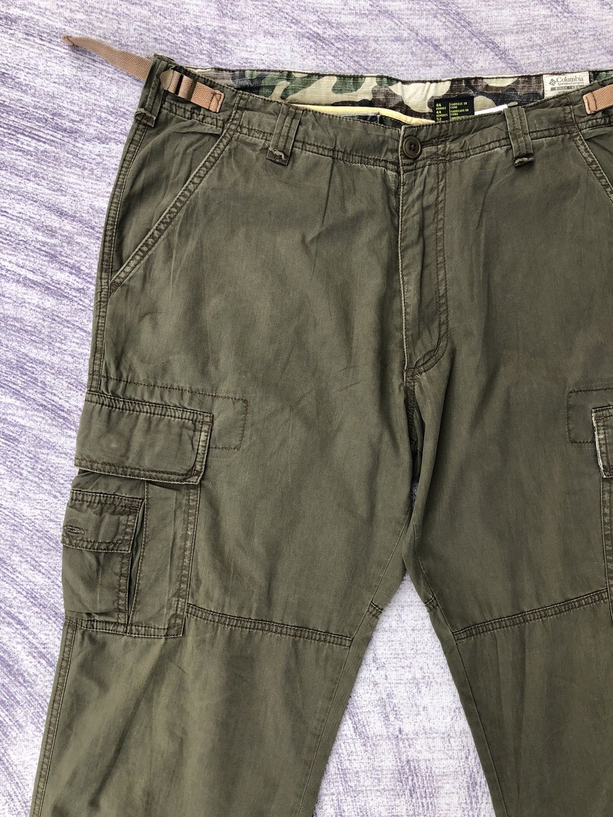 Columbia Columbia Green Cargo Multi-Pocket Tectical Pants Size US 33 - 7 Thumbnail