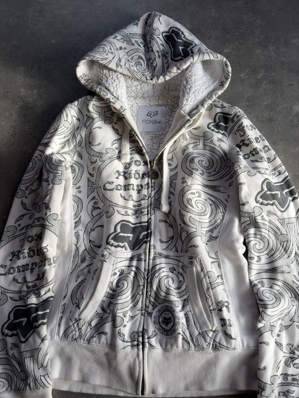 Fox Racing 00s Fox Racing Girl Cyber AOP Zip Hoodie S Size S / US 4 / IT 40 - 7 Thumbnail