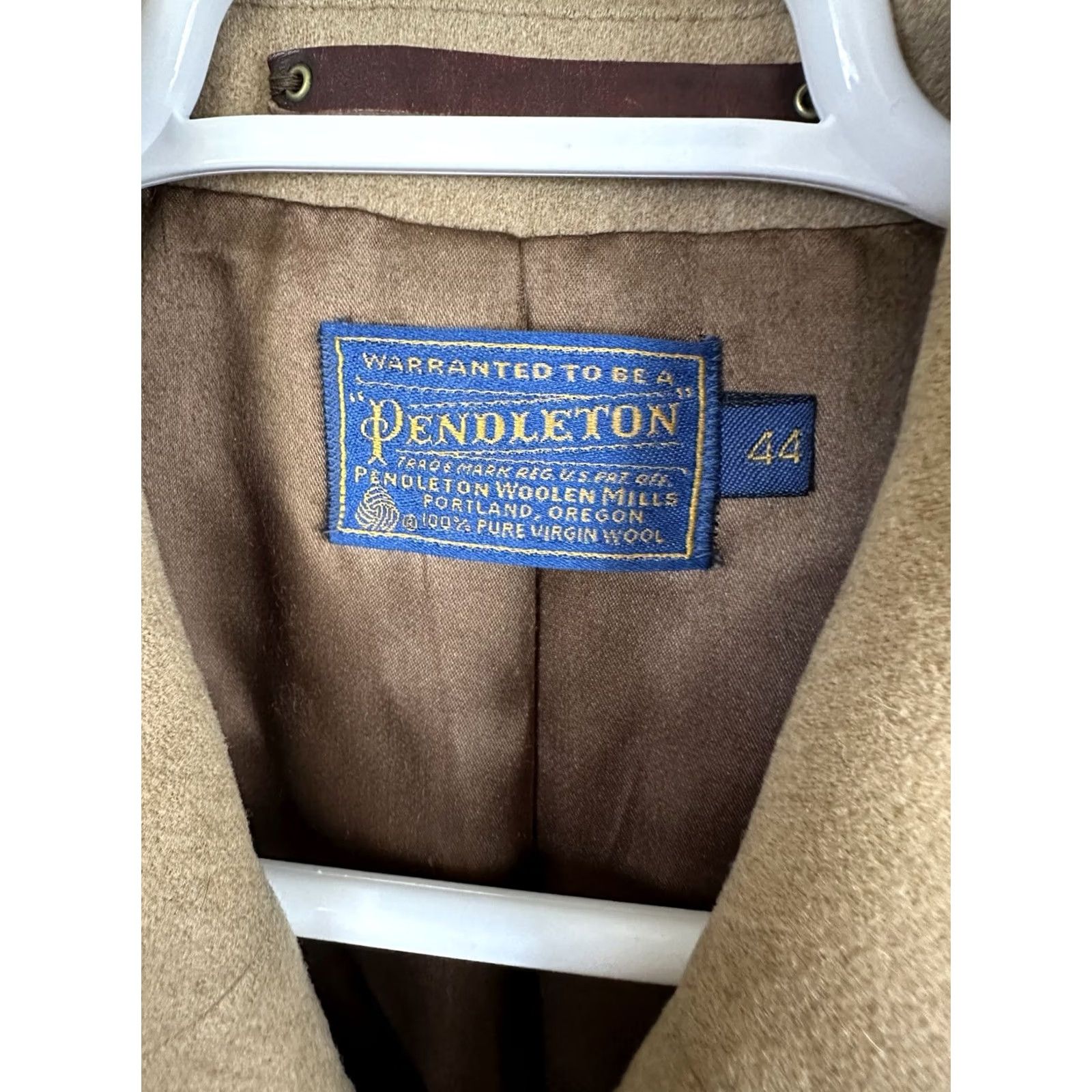 Pendleton VINTAGE Pendleton Pea Coat Jacket 100% Wool Long Regular Size 44 Brown Men 80s 90s RARE NWOT Size US S / EU 44-46 / 1 - 2 Thumbnail