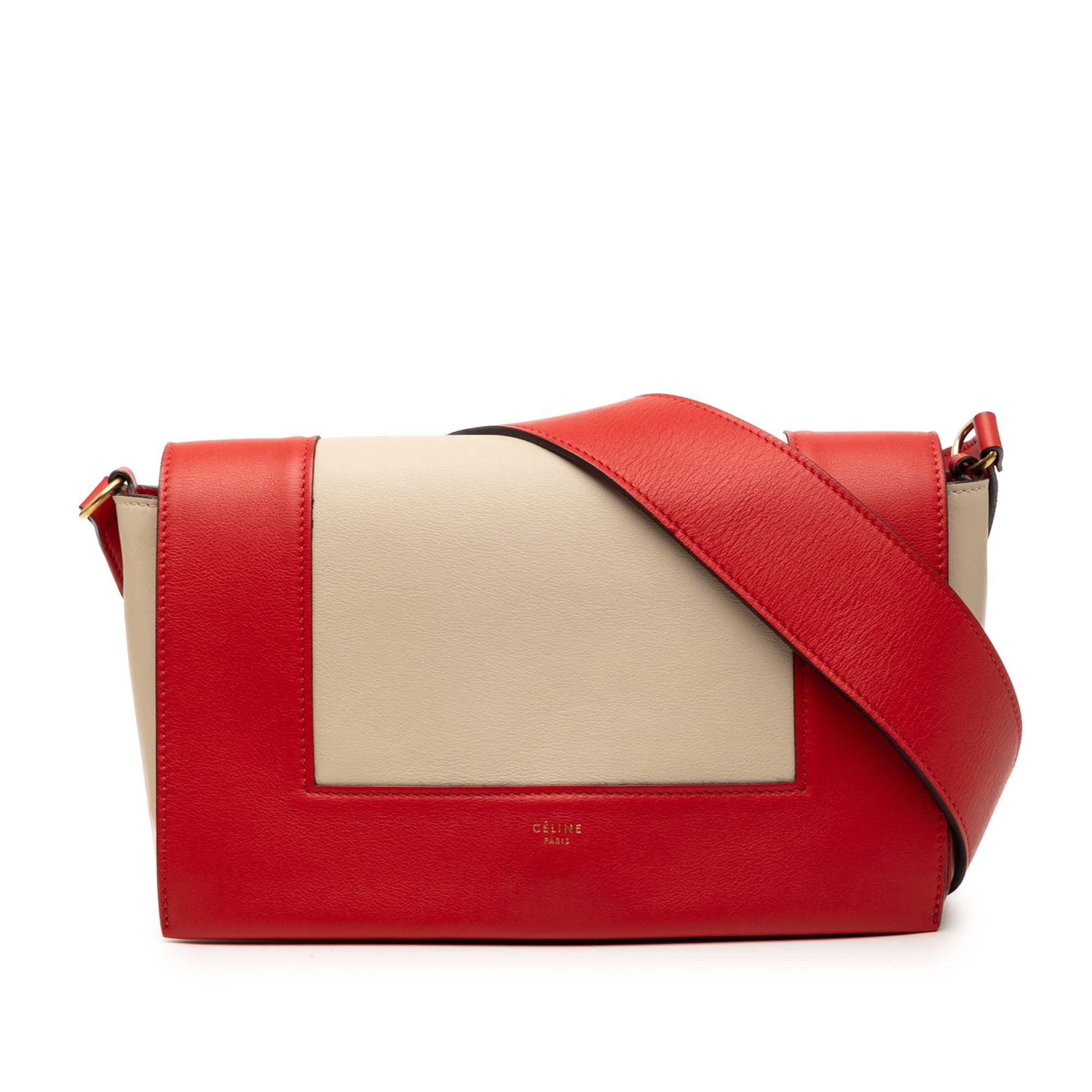 Celine Medium Shiny Smooth Calfskin Frame Shoulder Bag Size ONE SIZE - 1 Thumbnail