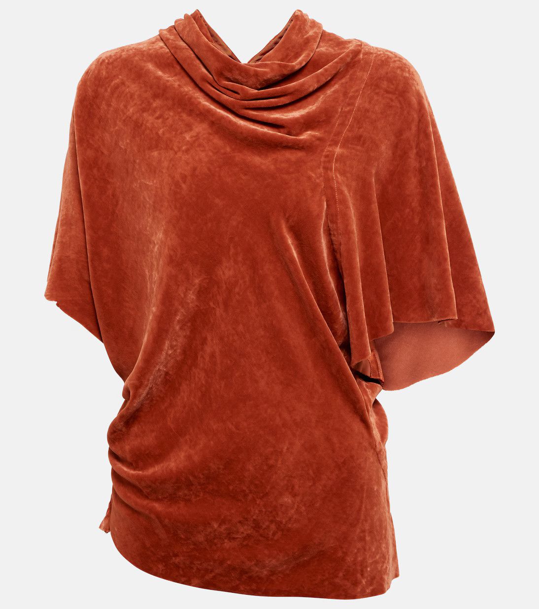 Rick Owens o1y0126 Velvet Tank Top in Antique Rose Size XS / US 0-2 / IT 36-38 - 1 Thumbnail