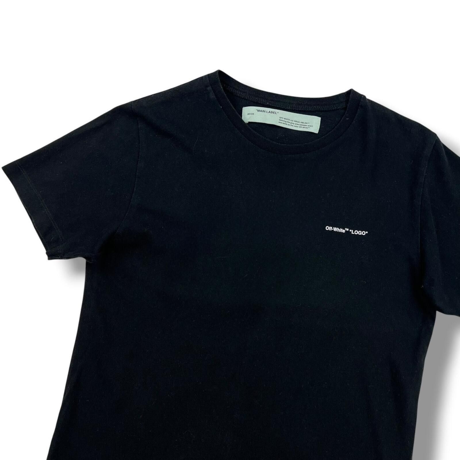 Off-White Off-White Mini Logo Black T Shirt Size US S / EU 44-46 / 1 - 1 Thumbnail