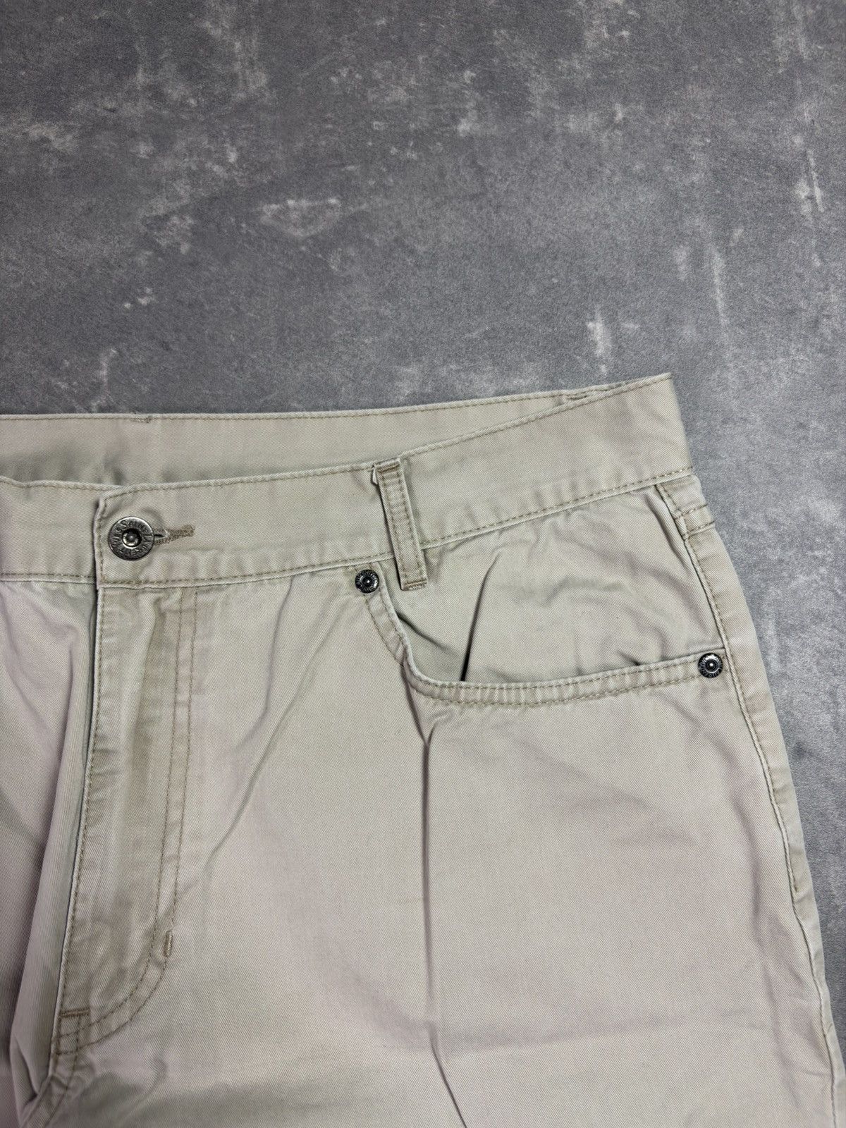 Yves Saint Laurent Yves Saint Laurent YSL Back Logo Beige Trousers Pants 34 Size US 34 / EU 50 - 8 Thumbnail