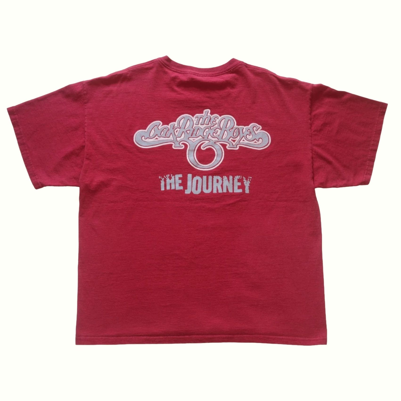 Delta VINTAGE Oak Ridge Boys Delta Pro Weight T-Shirt Red XL Men’s Y2K 2004 The Journey Tour Country Music Logo Shirt Size US XL / EU 56 / 4 - 3 Thumbnail
