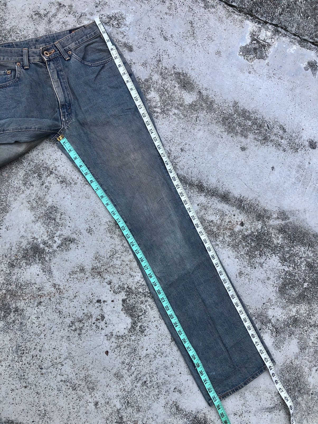 Big John × Vintage FLARED⚡️⚡️RUSTY BLUE VINTAGE BIG JOHN DENIM Size US 28 / EU 44 - 4 Thumbnail