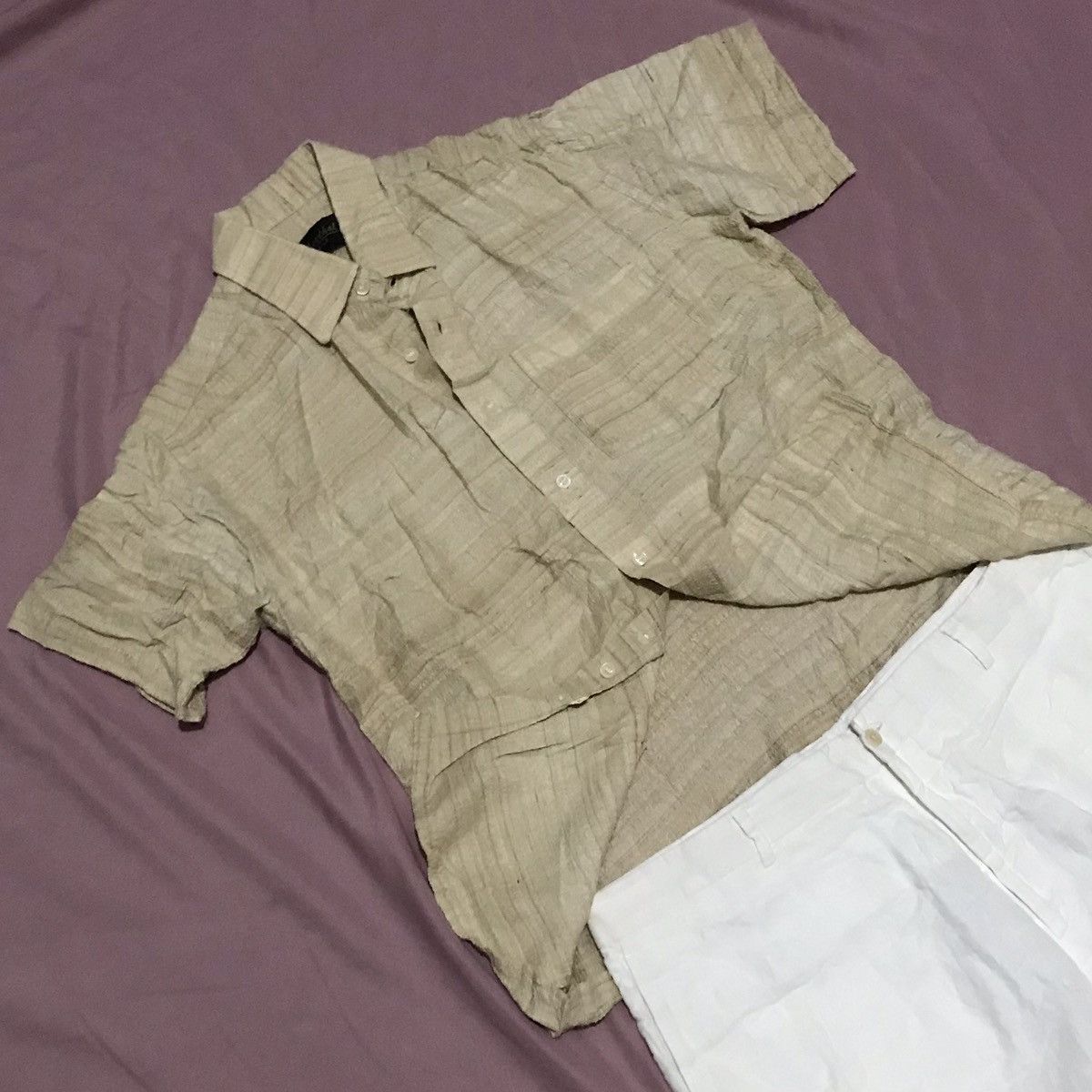 Ralph Lauren Purple Label RL PURPLE LABEL, RALPH LAUREN PURE LINEN SHORT made in Italy Size US 38 / EU 54 - 8 Thumbnail
