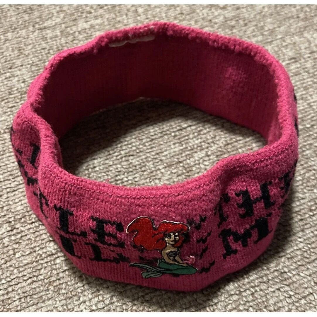 Mickey Unlimited Vintage 90s Disney The Little Mermaid Fleece Ski Winter Head Size ONE SIZE - 4 Thumbnail