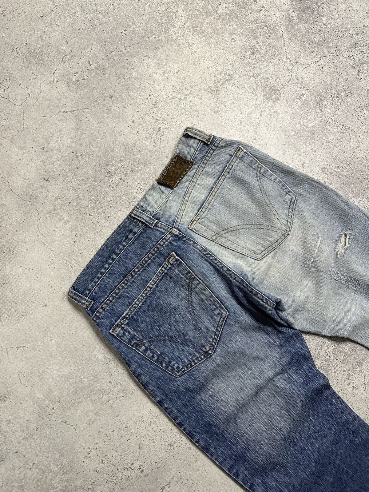 Dolce & Gabbana VTG Rare Y2K Dolce & Gabbana Two Color Distressed Pants Size US 30 / EU 46 - 6 Thumbnail