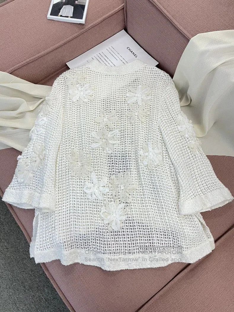 Chanel Chanel Camellia Open Cardigan. Size US XS / EU 42 / 0 - 3 Thumbnail