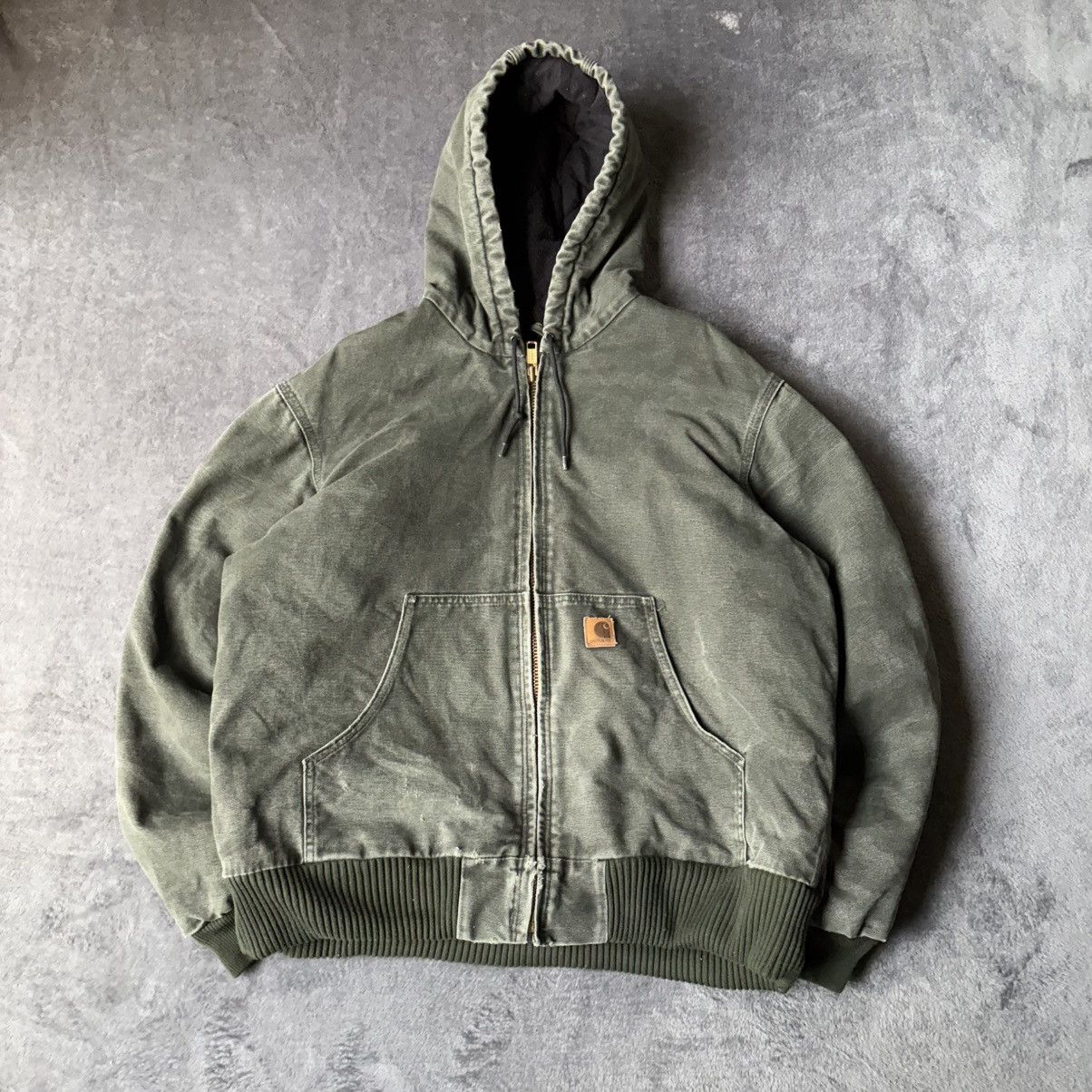 Carhartt × Streetwear Olive Green Carhartt J168 Active Jacket