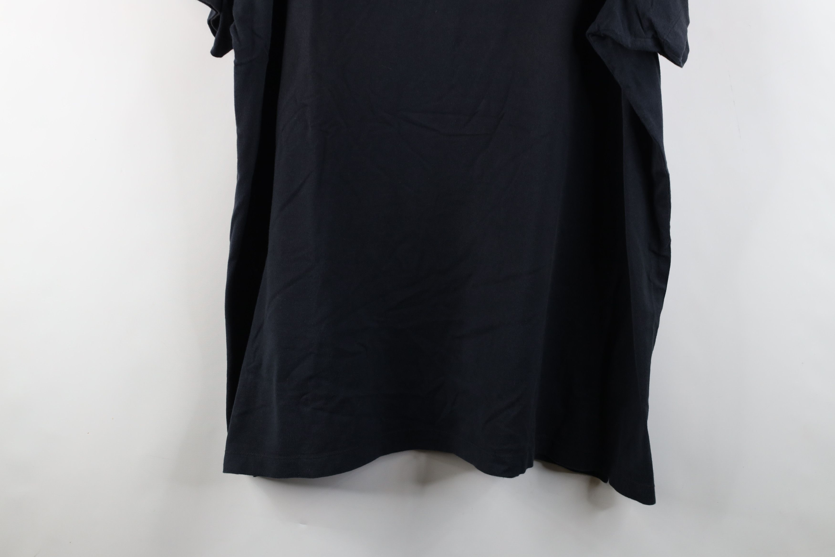 Lands' End × Vintage Vintage 90s Lands End Blank Cotton Short Sleeve T-Shirt Blue Size 3XL / US 20-22 - 3 Thumbnail