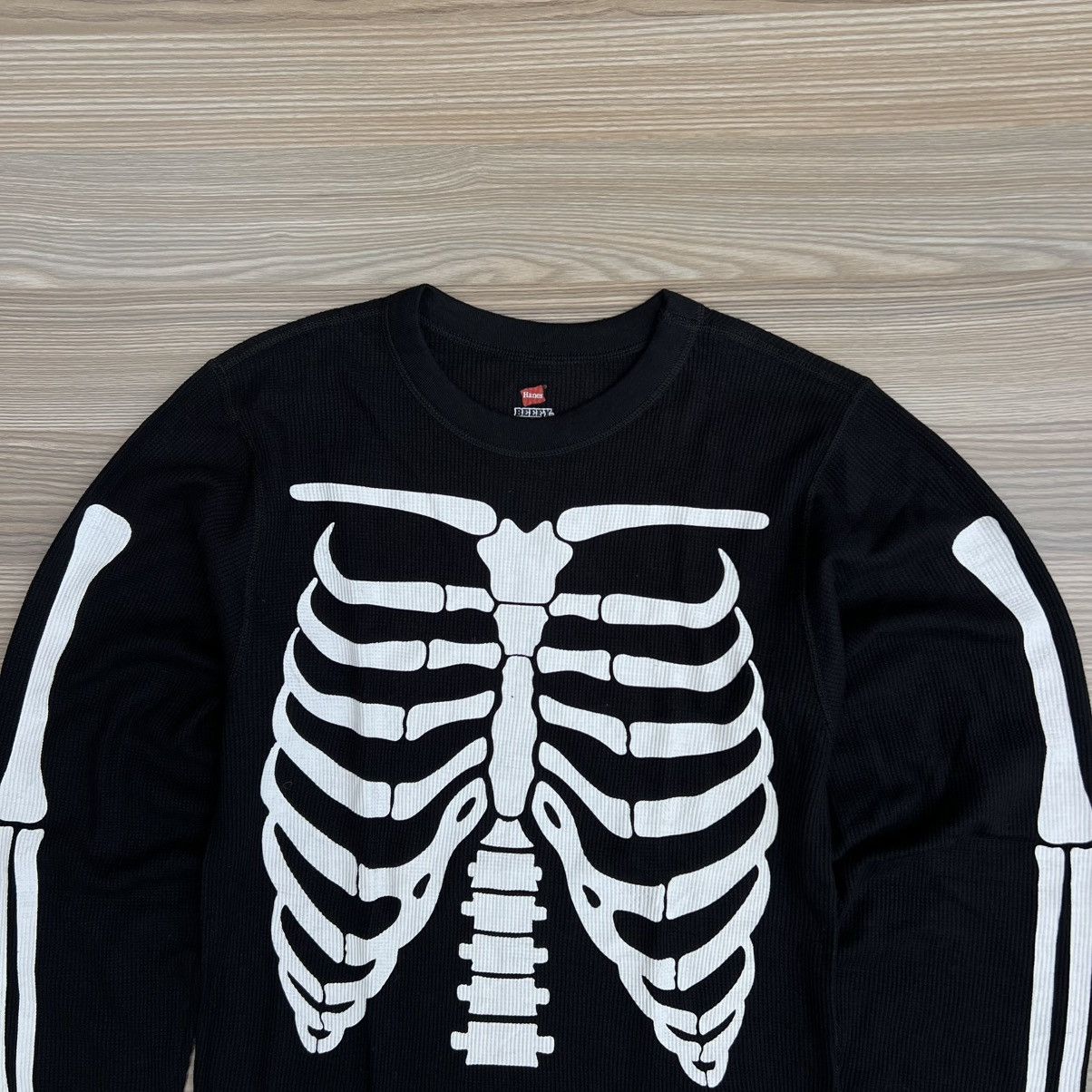 Hanes × Supreme Supreme x Hanes Skeleton Bones Thermal L/S Tshirt. Size US M / EU 48-50 / 2 - 2 Thumbnail