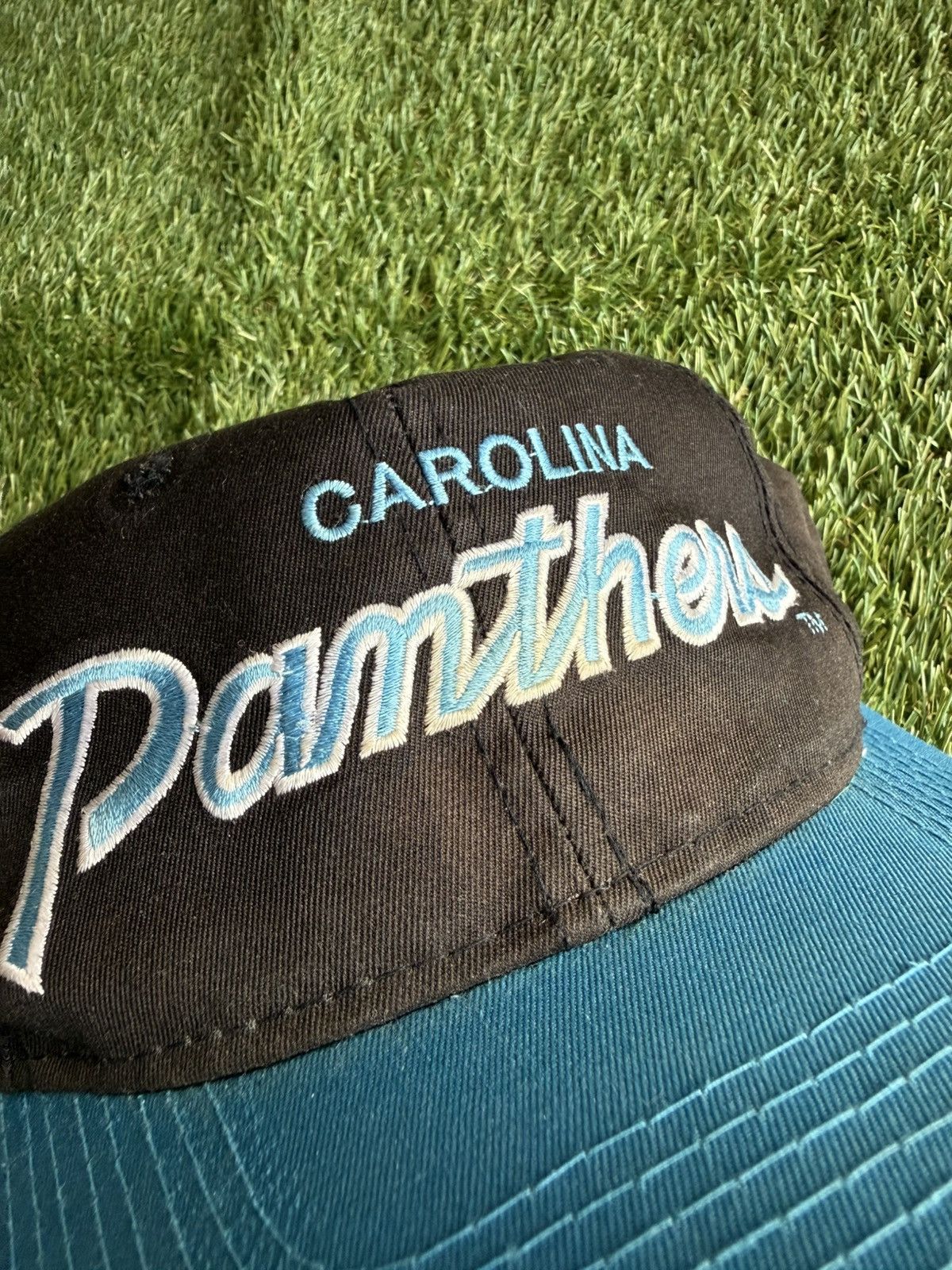 Sports Specialties Vintage Sports Specialties Script Snapback Carolina Panthers Size ONE SIZE - 10 Thumbnail