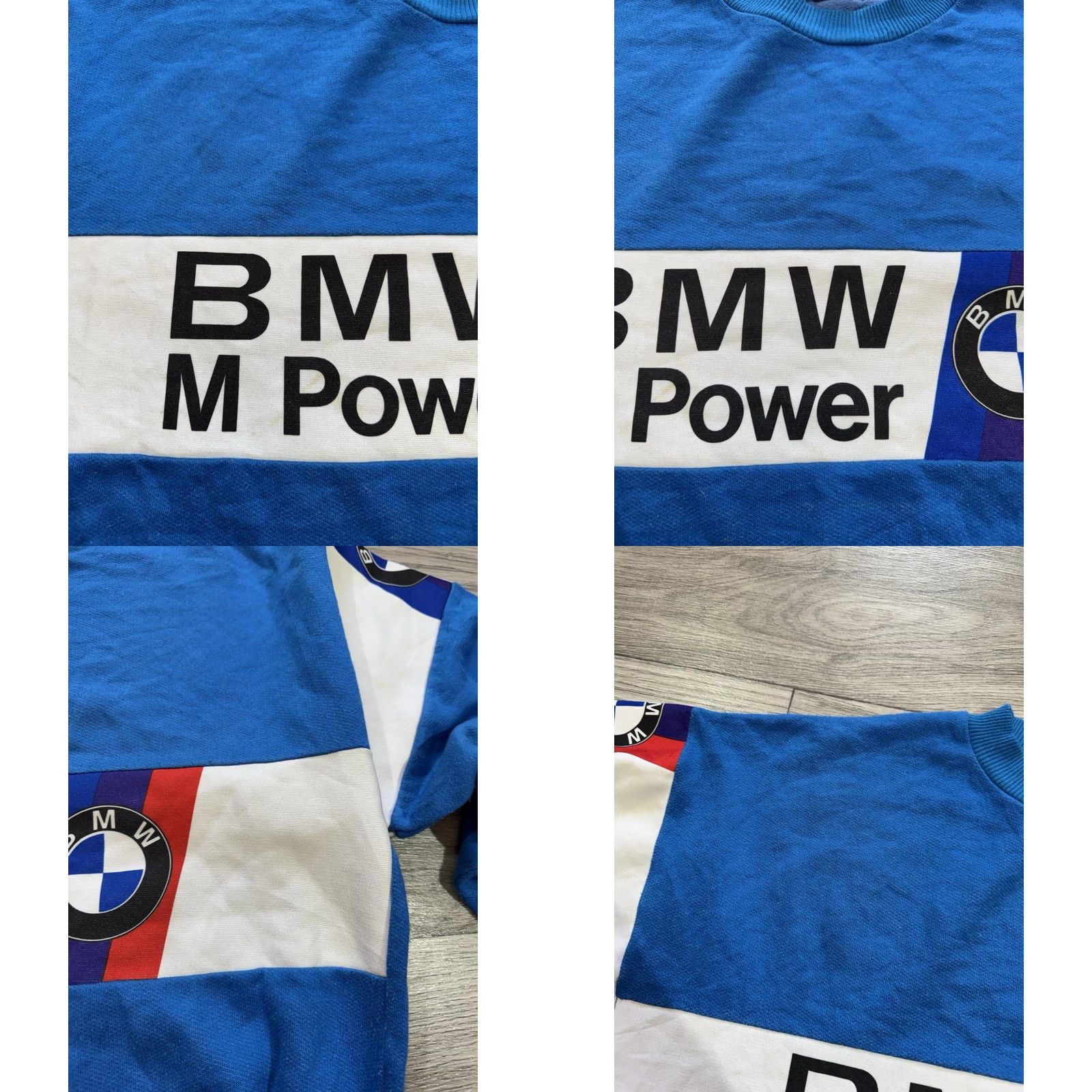 BMW VINTAGE Rare 1980 BMW M Power Motorsport Racing Sweatshirt Blue Crewneck Pullover Size L Men Long Sleeve Pullover Racing Vintage Blue L Mens Size US L / EU 52-54 / 3 - 8 Thumbnail