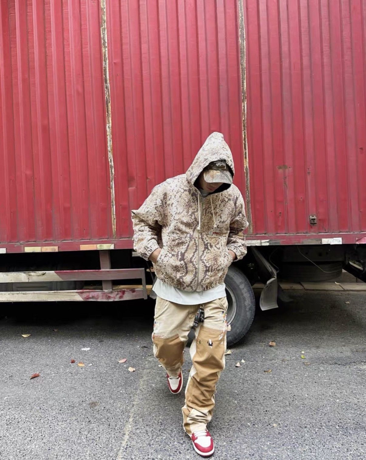 Stussy Stussy Snake Pattern Insulated Hooded Work Jacket J42 Size US L / EU 52-54 / 3 - 7 Thumbnail
