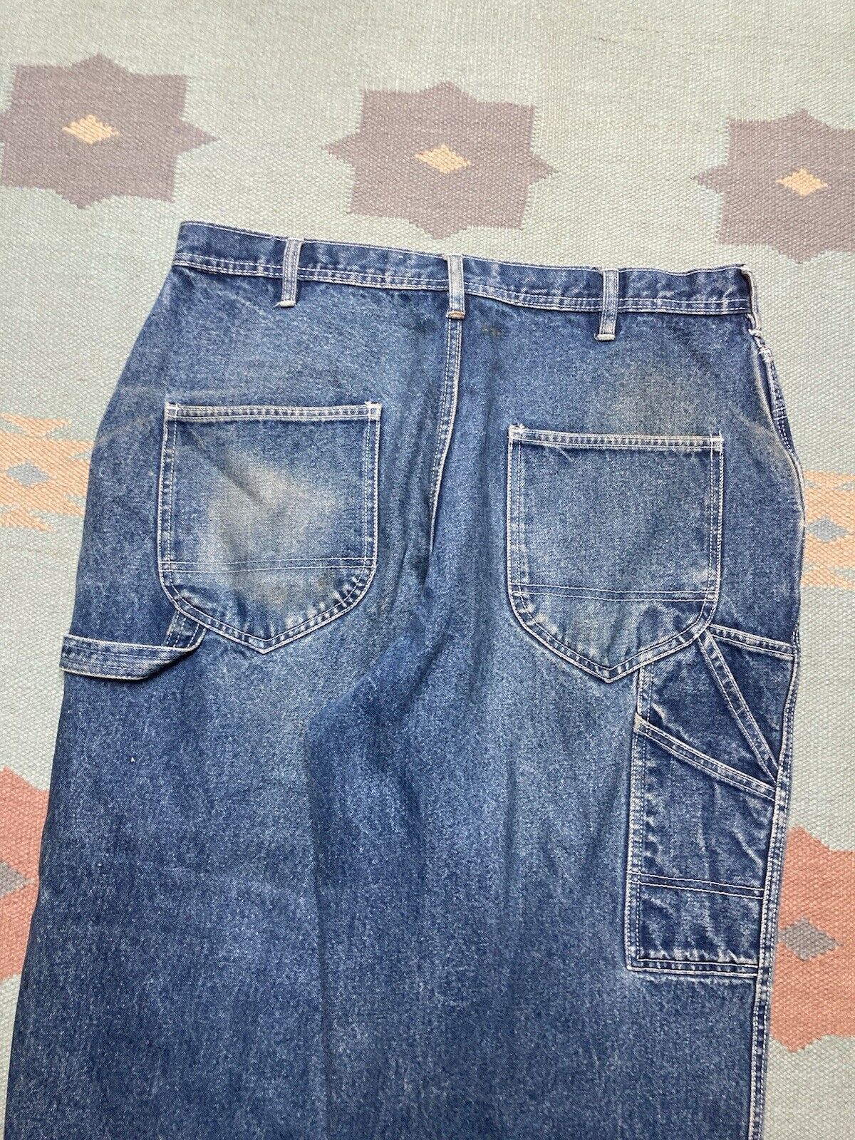 JNCO × Vintage 90s y2k baggy jeans carpenter graffiti skater faded 34x28 Size US 34 / EU 50 - 3 Thumbnail