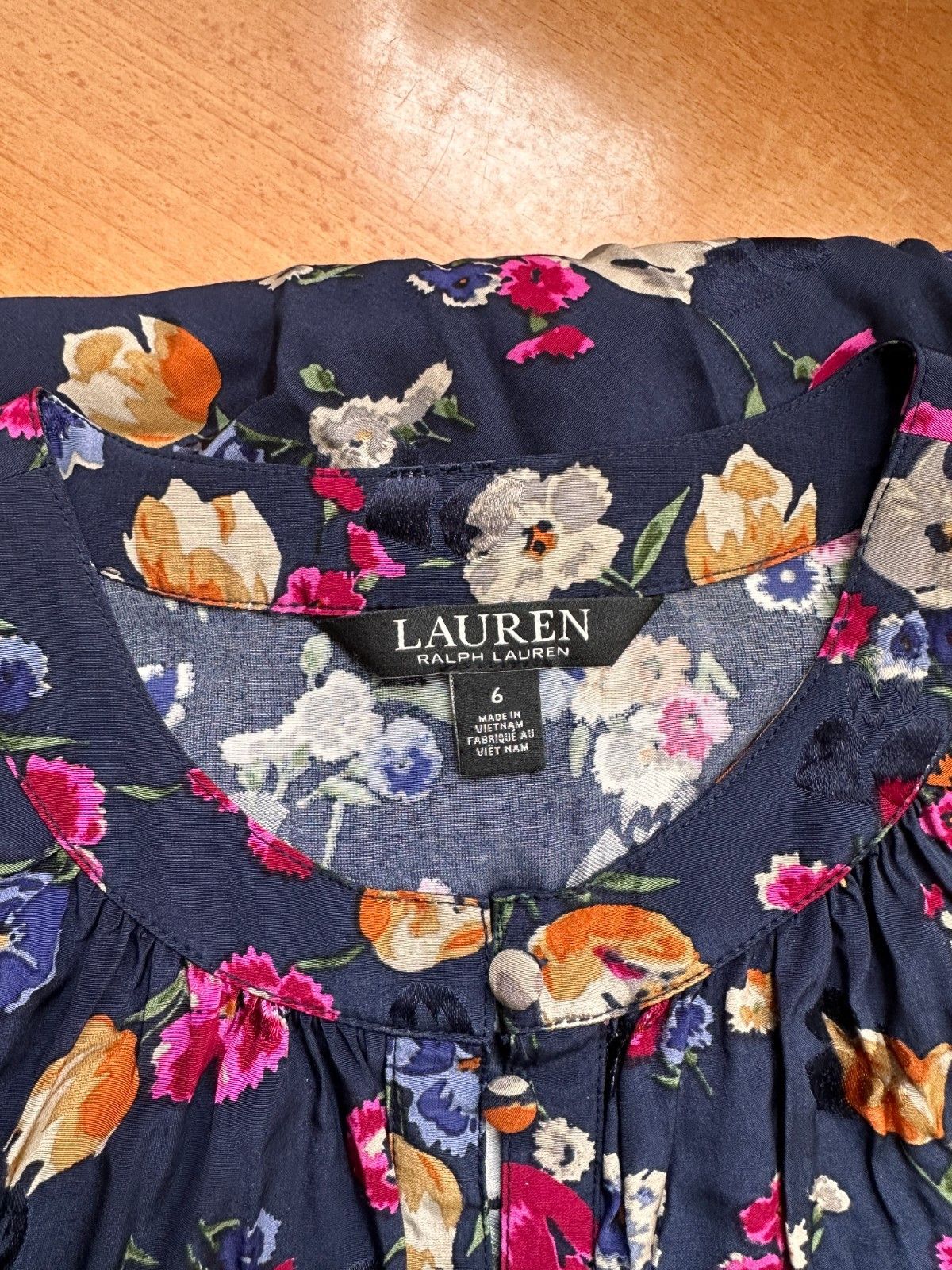 Ralph Lauren Ralph Lauren Blue Floral Dress Black Label Size 6 Size M / US 6-8 / IT 42-44 - 7 Thumbnail