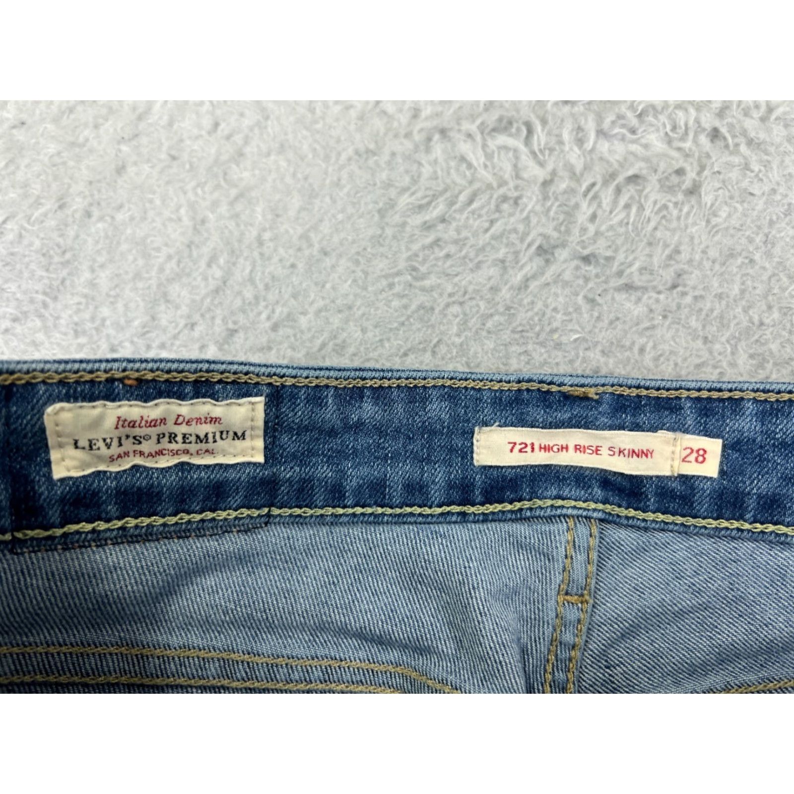 Levi's Levi's Women’s Denim Jeans 28 Blue Stretch Skinny High Rise Casual 2010s Size 28" / US 6 / IT 42 - 4 Thumbnail