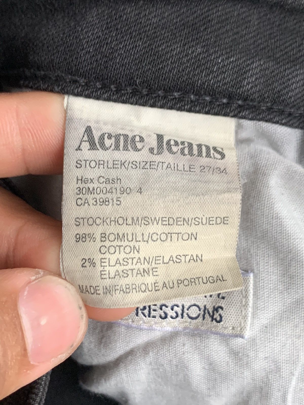 Acne Studios Women’s Acne Black Jeans Size 26" / US 2 / IT 38 - 14 Thumbnail