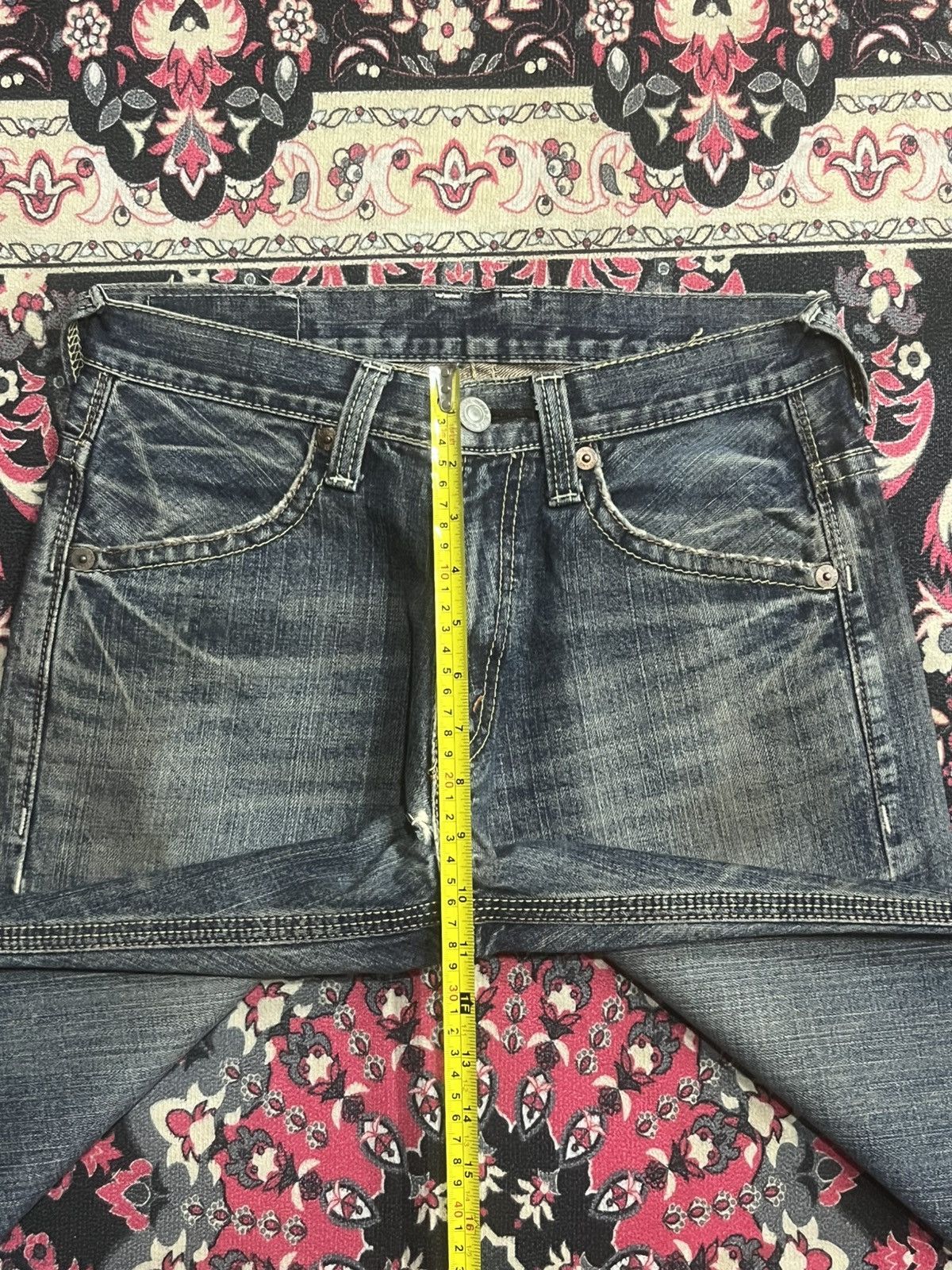 Japanese Brand Vintage Japanese Brand Bobson Cheesking Blue Faded Jeans Size US 29 - 13 Thumbnail