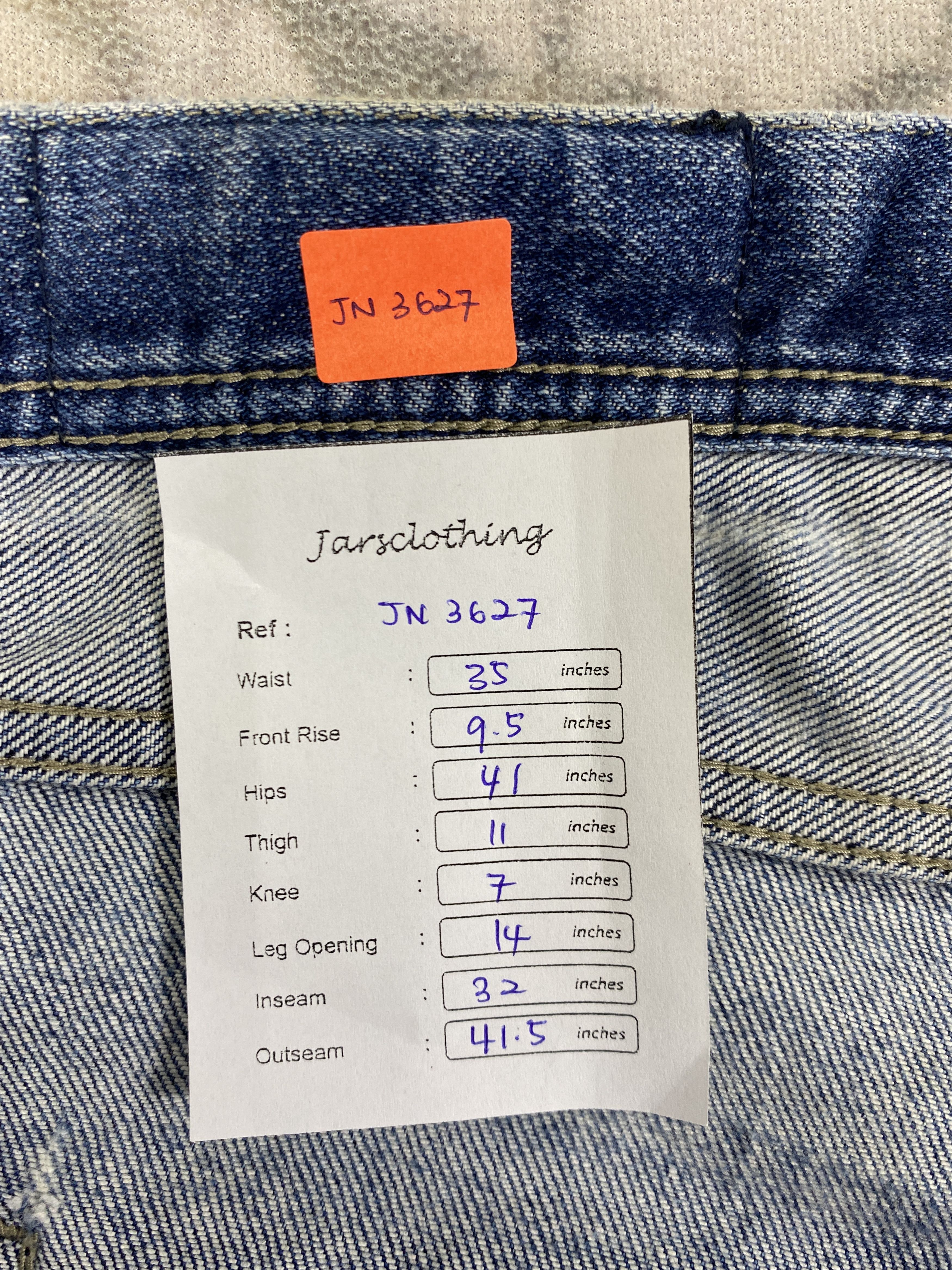Japanese Brand Japanese Brand Distressed Blue Jeans 35x32 Denim- JN3627 Size US 35 - 9 Thumbnail