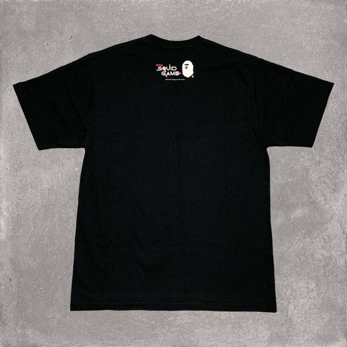 Bape Bape Large Squid Game Black Tee A Bathing Ape Netflix Size US L / EU 52-54 / 3 - 2 Thumbnail
