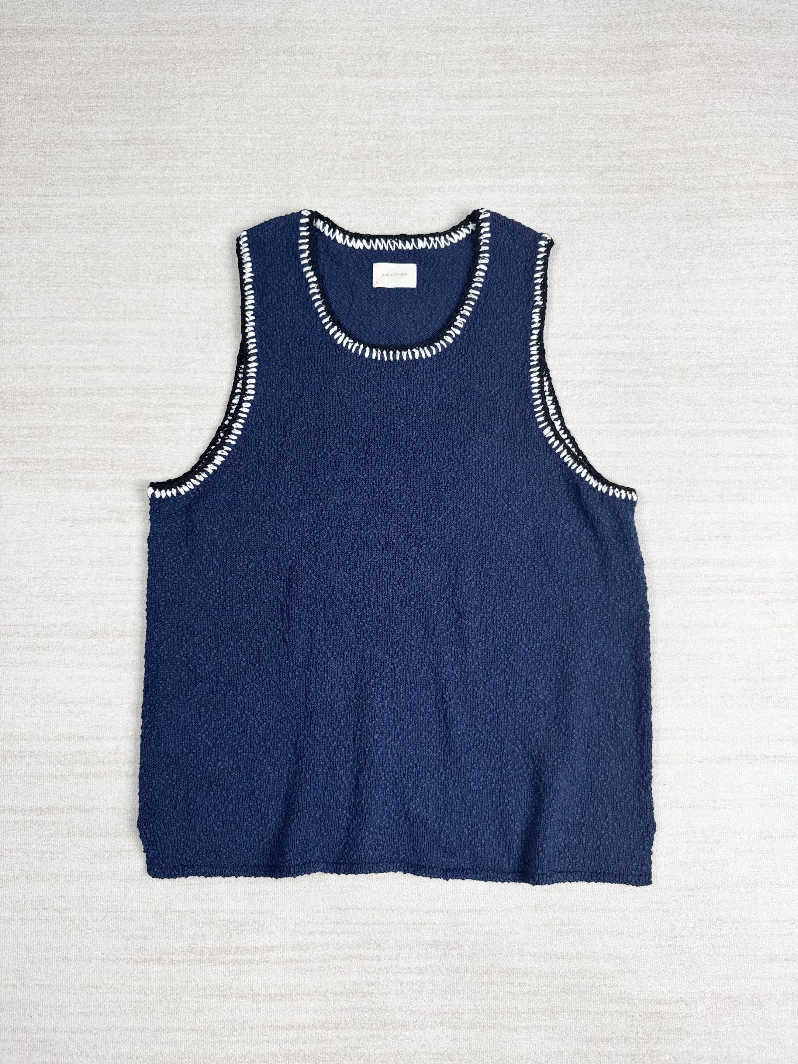 Aime Leon Dore Aime Leon dore crochet knit sweater vest | Grailed