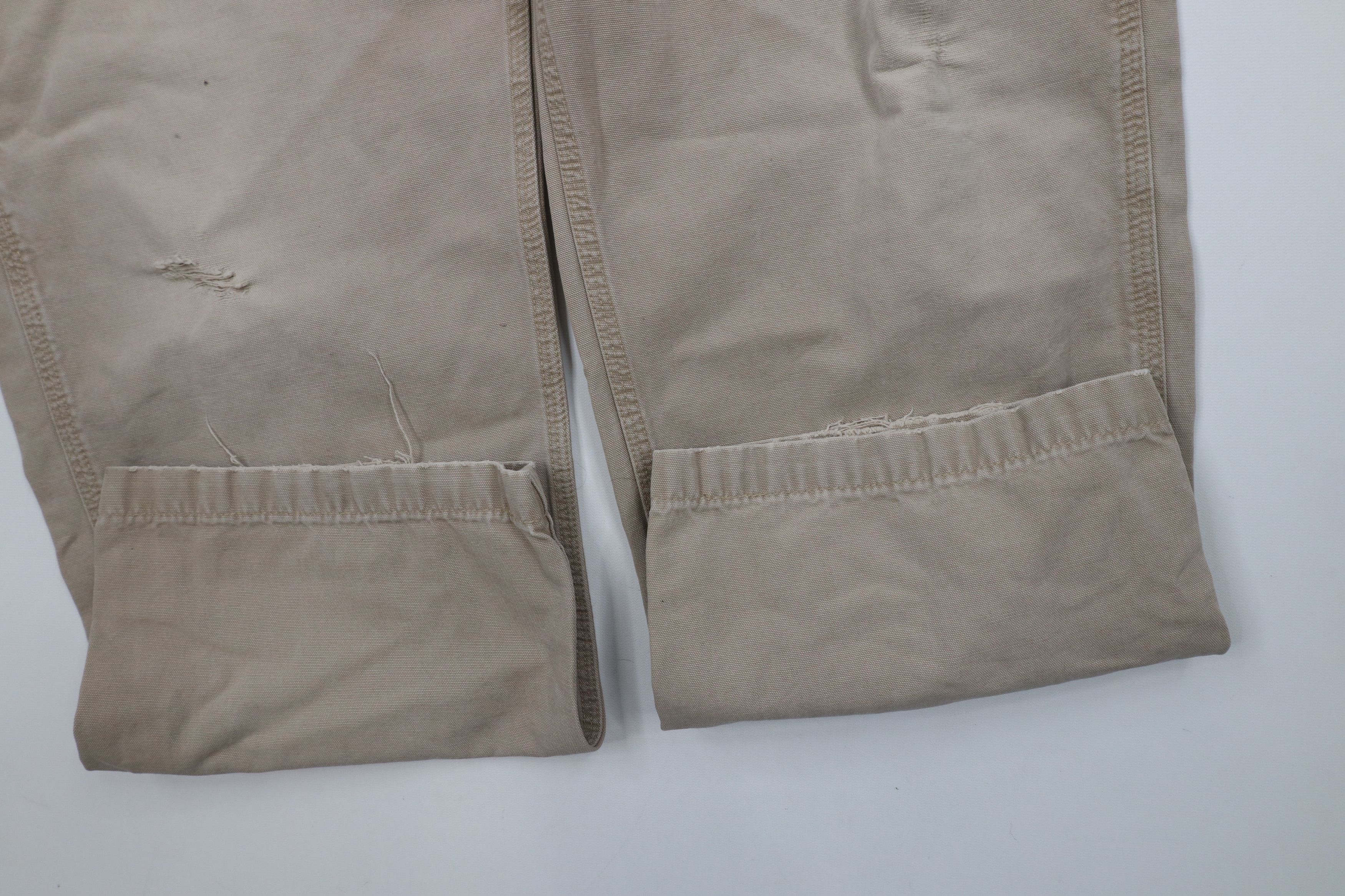 Carhartt × Vintage Vintage Y2K Carhartt Spell Canvas Wide Leg Dungaree Pants Size US 36 / EU 52 - 7 Thumbnail