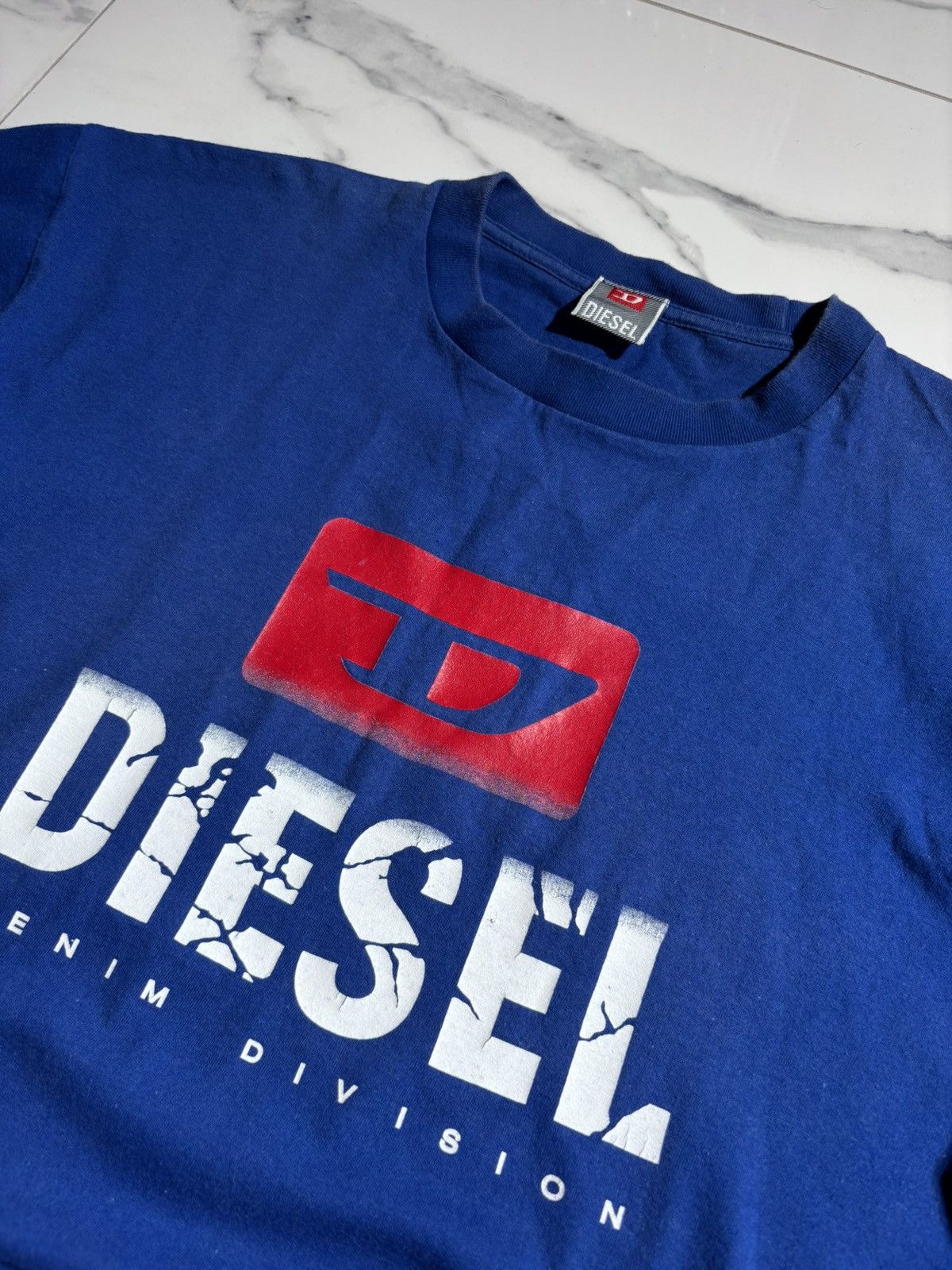 Diesel Y2K Diesel Vintage Tshirt Baggy Boxy Fit Big Logo Y2K Size US XL / EU 56 / 4 - 4 Thumbnail