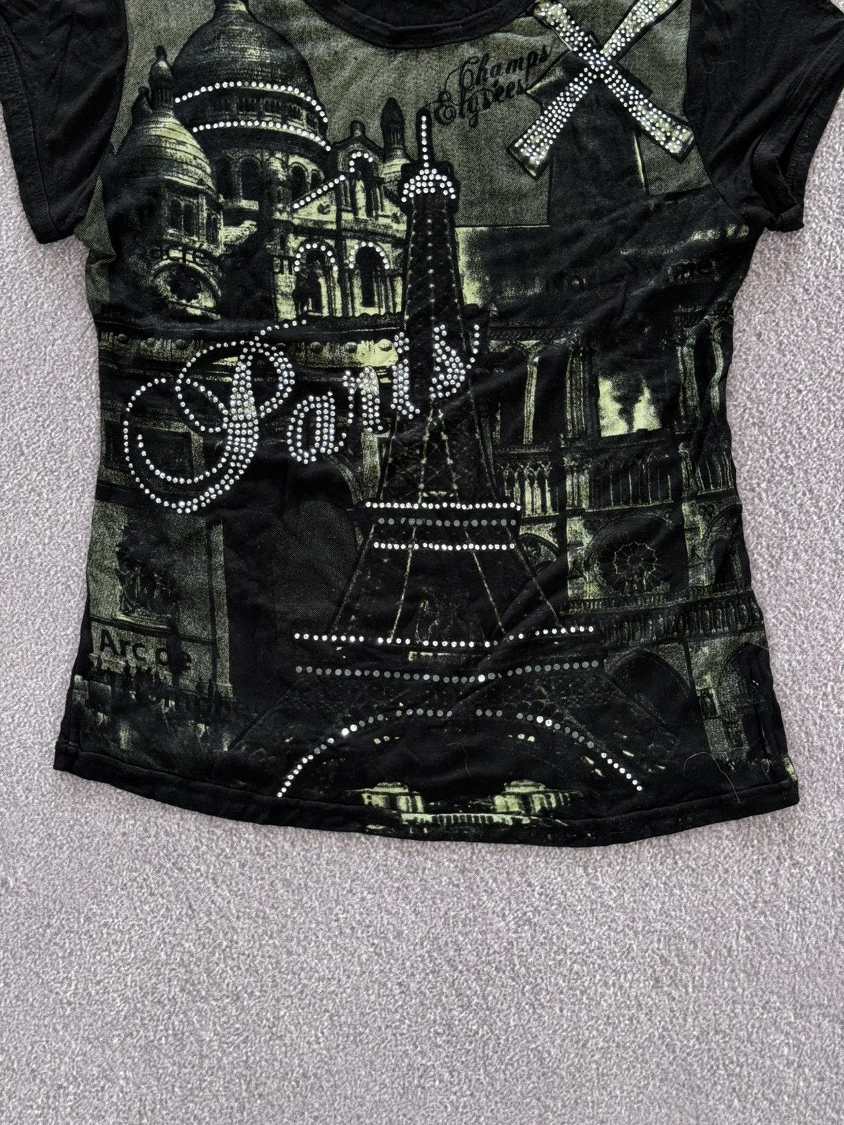 Hysteric Glamour Vintage 00’s Aesthetic Y2K Paris Graphic Tank Top Size S / US 4 / IT 40 - 3 Thumbnail