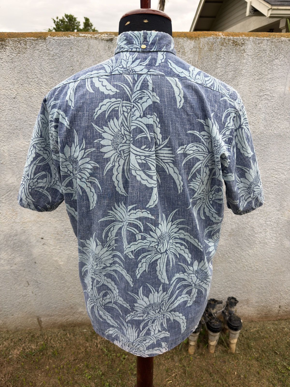 Reyn Spooner PreOwned Reyn Spooner Blue/Green Hawaiian Print Men's M Size US M / EU 48-50 / 2 - 2 Thumbnail
