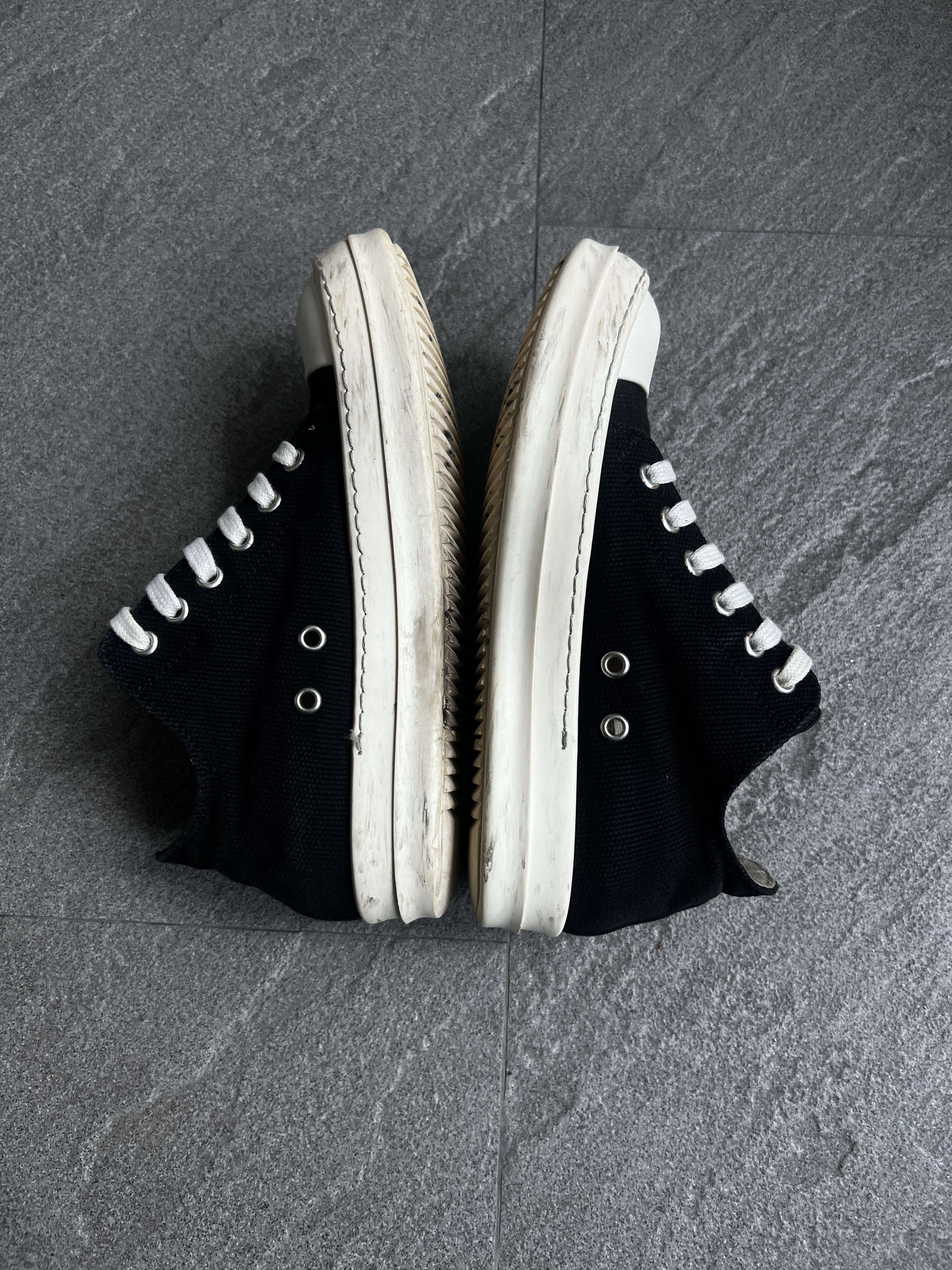 Rick Owens Drkshdw *Smallest Rare* Rick Owens DRKSHDW Canvas Low Sneakers EU35 Size US 5 / IT 35 - 5 Thumbnail