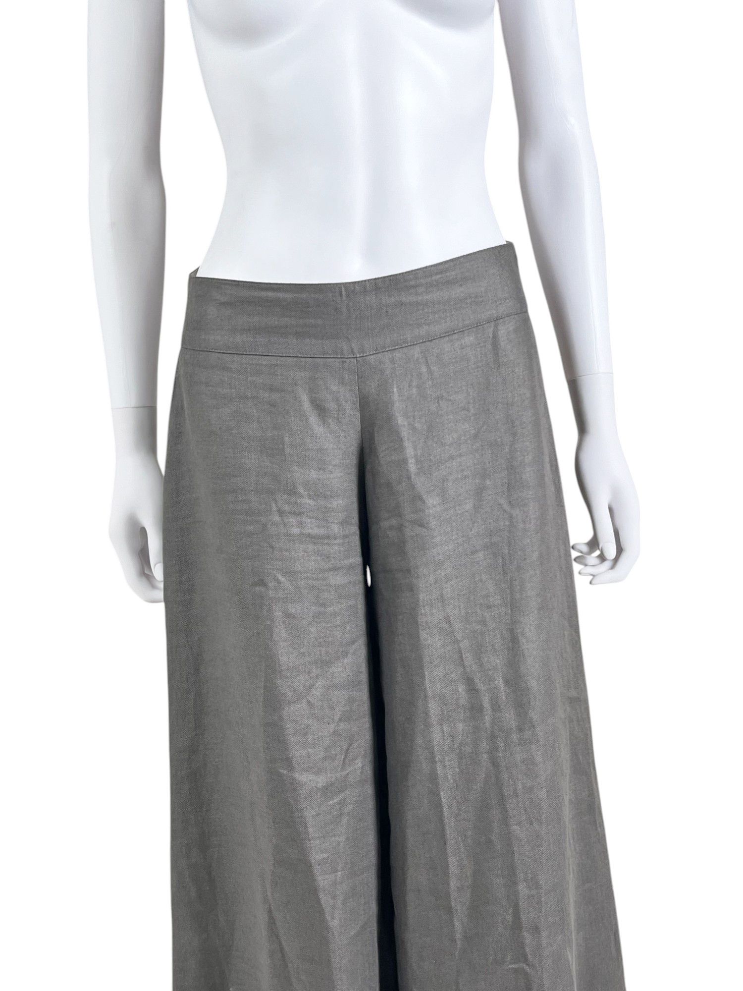 Emporio Armani F/W 2008 Grey Wide Pants Size 26" / US 2 / IT 38 - 4 Thumbnail