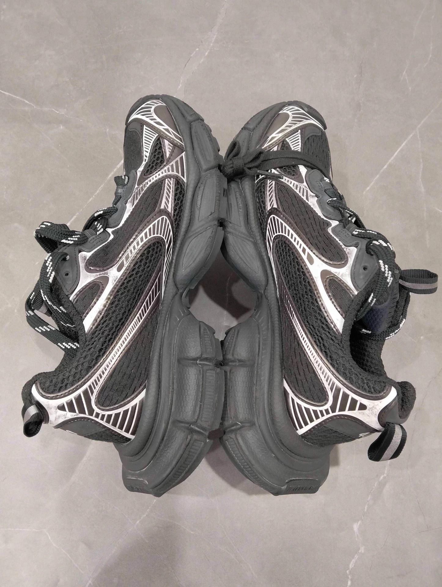 Balenciaga BALENCIAGA 3XL 40 Black Silver Size US 7 / EU 40 - 2 Thumbnail