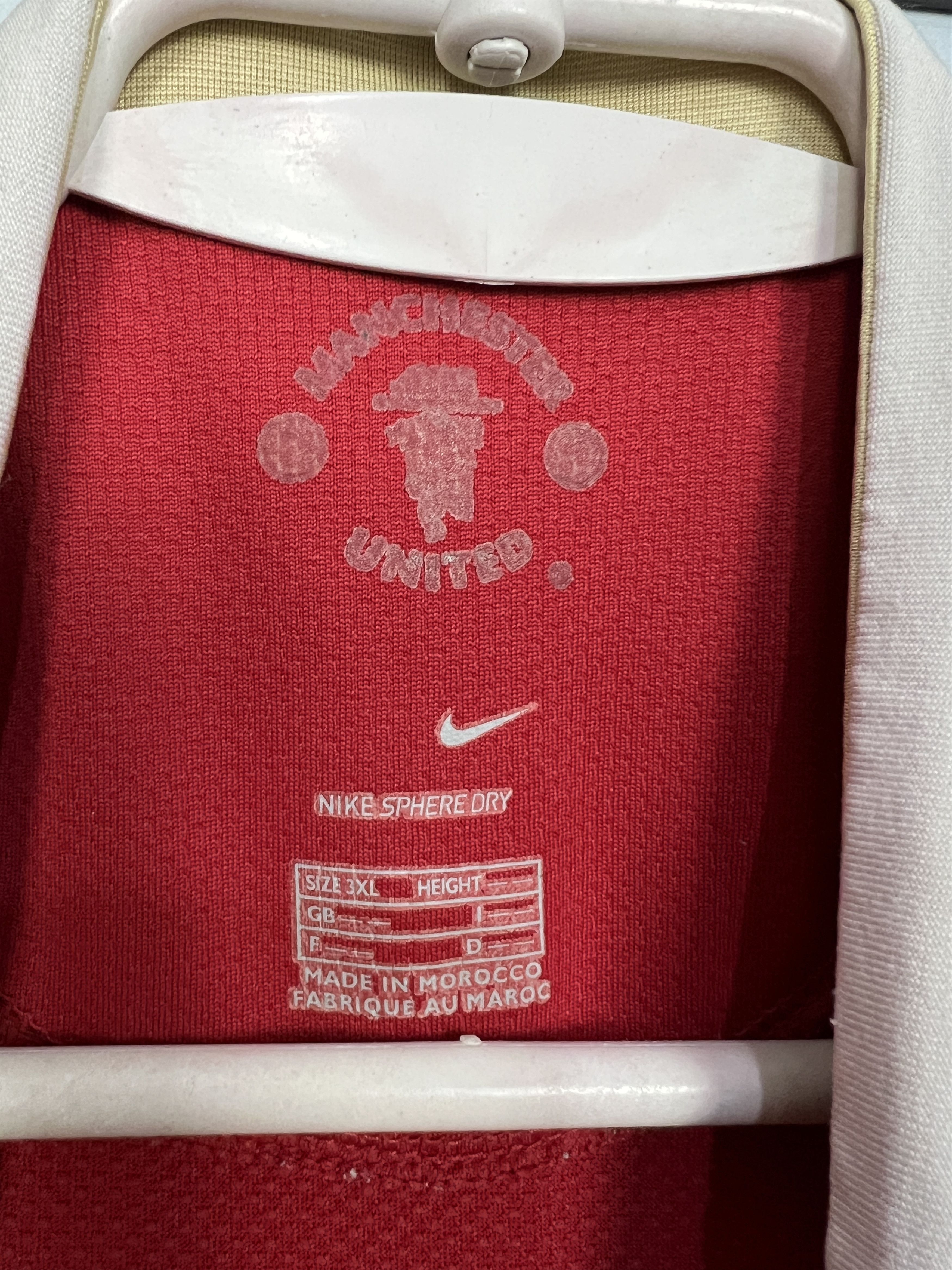 Nike Manchester United football shirt Soccer Jersey Trikot Sz 3XL Size US XXL / EU 58 / 5 - 6 Thumbnail