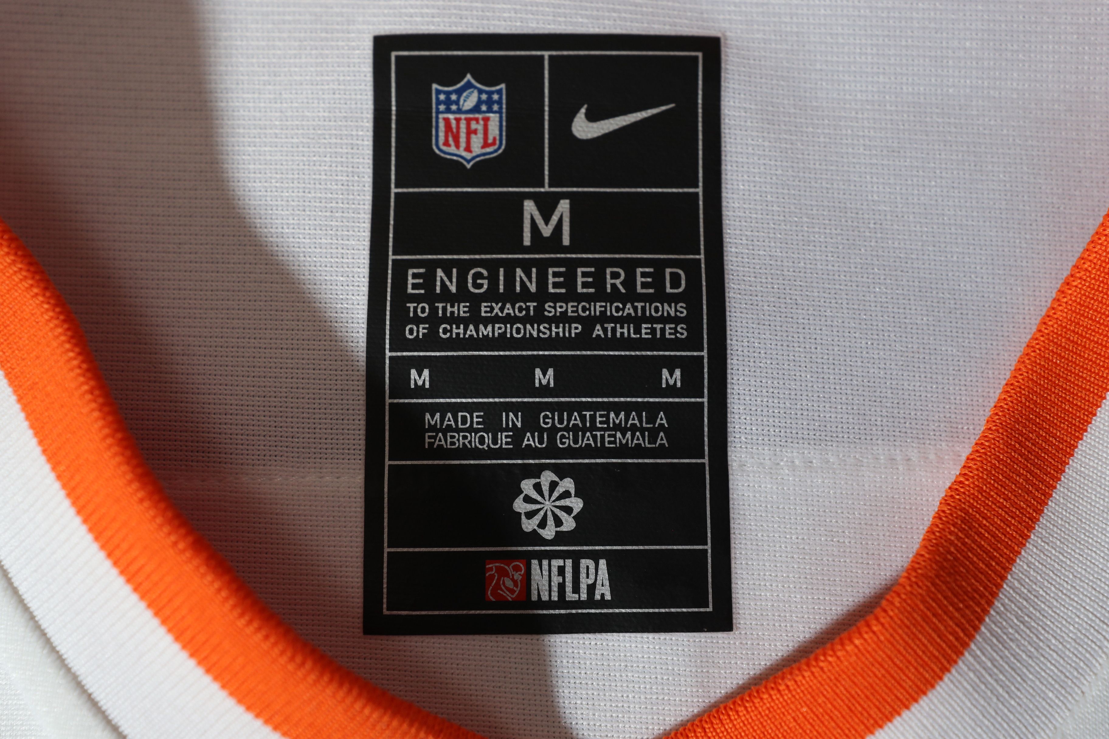 NFL Bo Nix Denver Broncos White Away 2024 Jersey (M) Size US M / EU 48-50 / 2 - 12 Thumbnail