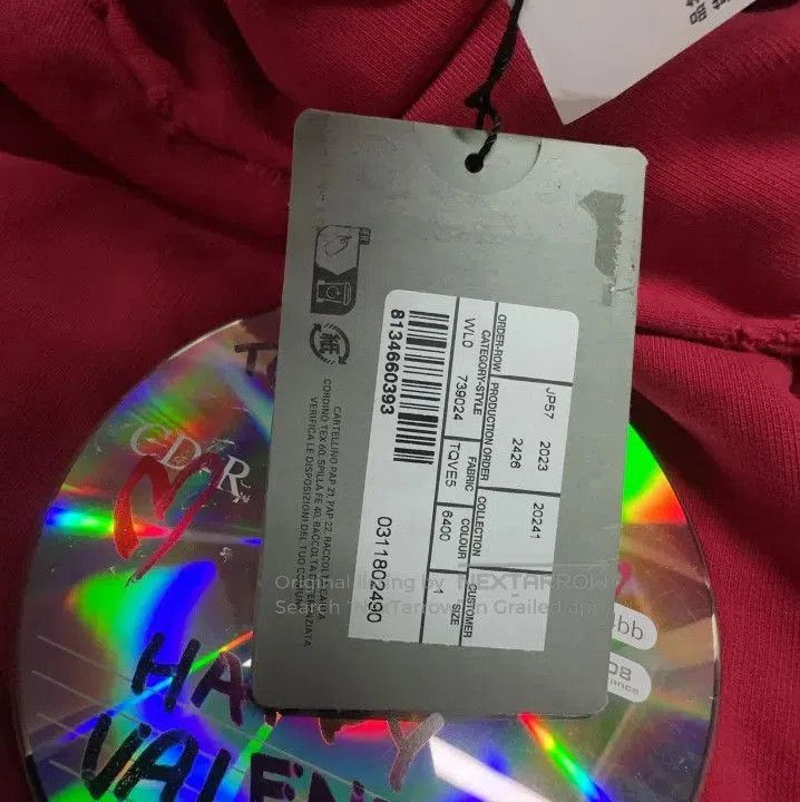 Balenciaga Balenciaga Red Sweatshirt with CD Print. Size US M / EU 48-50 / 2 - 4 Thumbnail