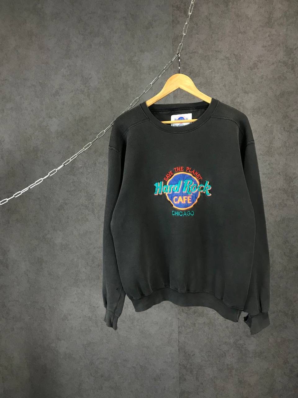 Hard Rock Cafe × Vintage Hard Rock Cafe Chicago made in USA vintage sweatshirt Size US M / EU 48-50 / 2 - 1 Thumbnail