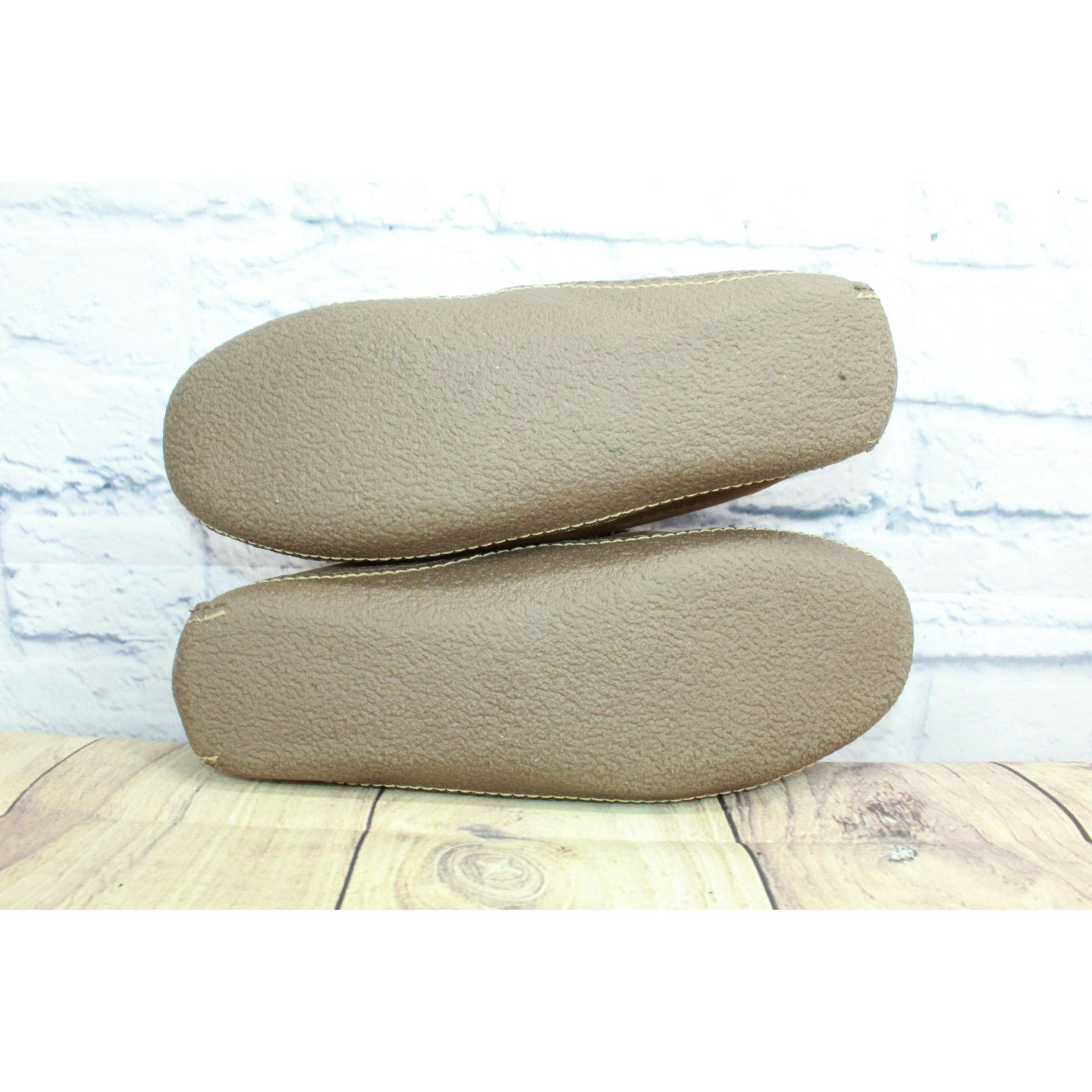 L.L. Bean × Leather LL Bean Flannel Lined Handsewn Moccasin Slippers Size US 10 / EU 43 - 9 Thumbnail