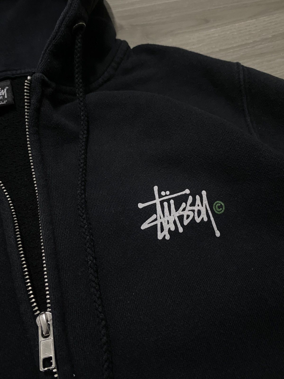 Stussy STEAL - ICONIC STUSSY LOGO ZIP UP HOODIE Size US M / EU 48-50 / 2 - 5 Thumbnail