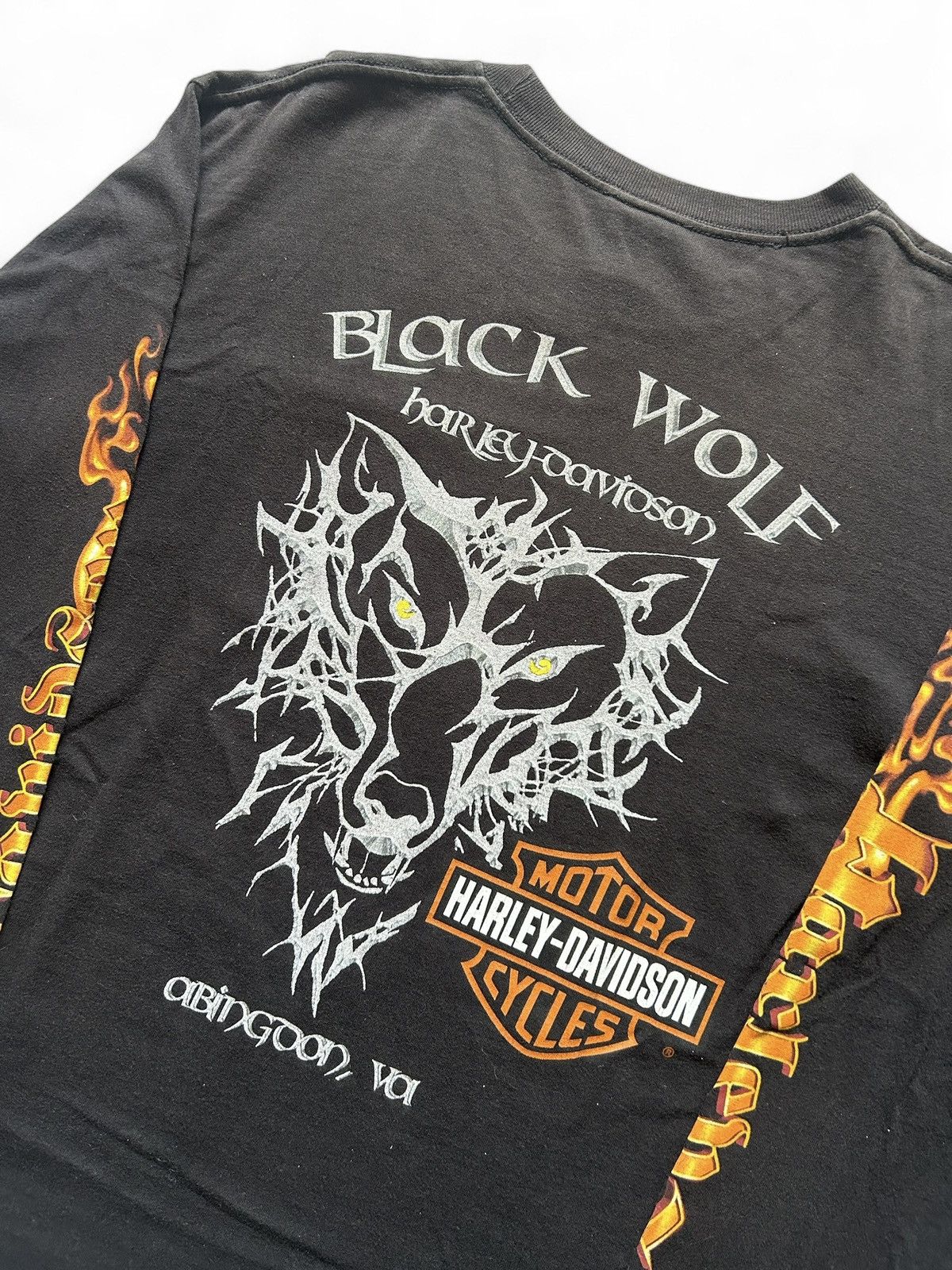 Harley Davidson Black Wolf Harley Davidson Long Sleeve Size US M / EU 48-50 / 2 - 4 Thumbnail