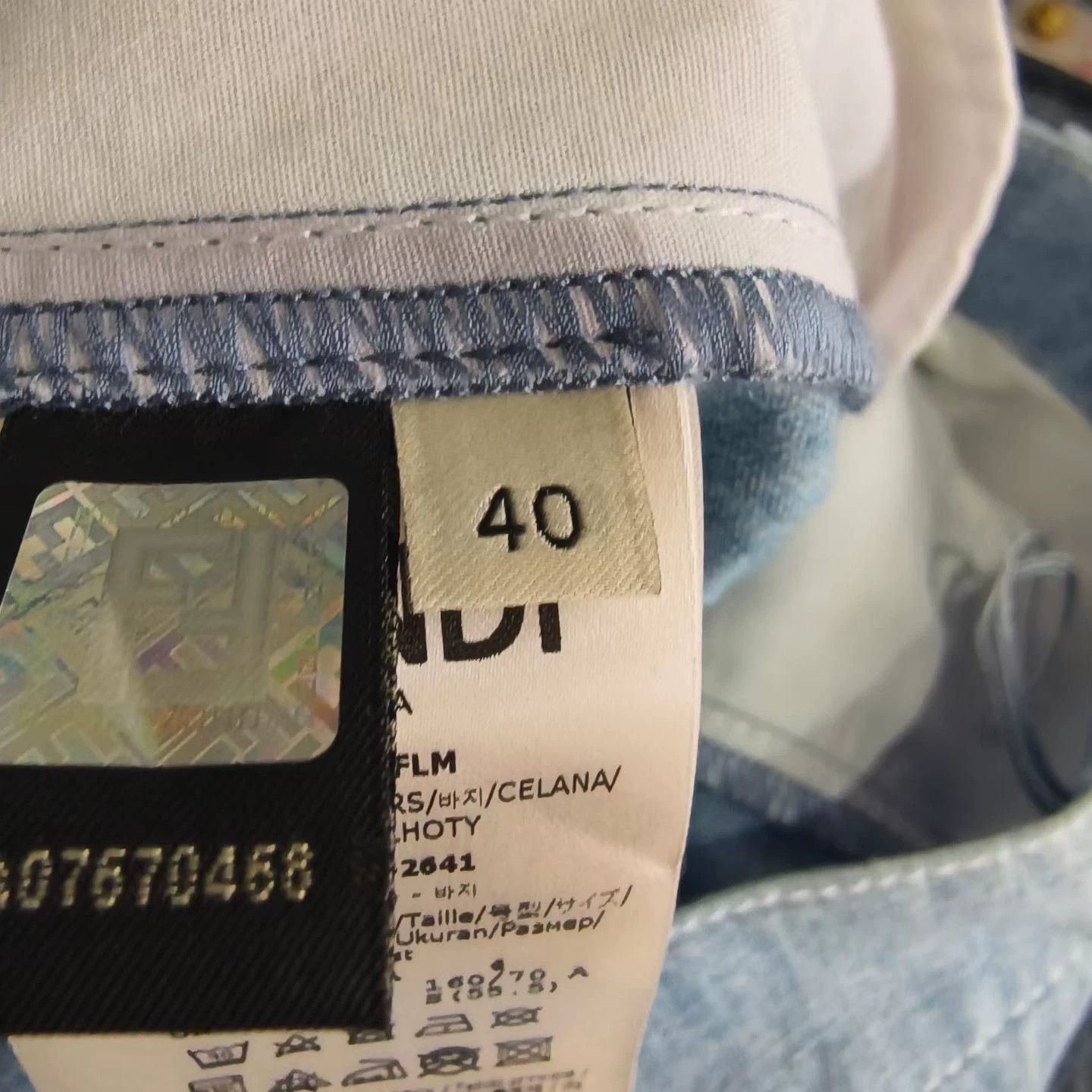 Fendi FENDI Double F Logo Wide Leg Jeans 40 Size 28" / US 6 / IT 42 - 6 Thumbnail