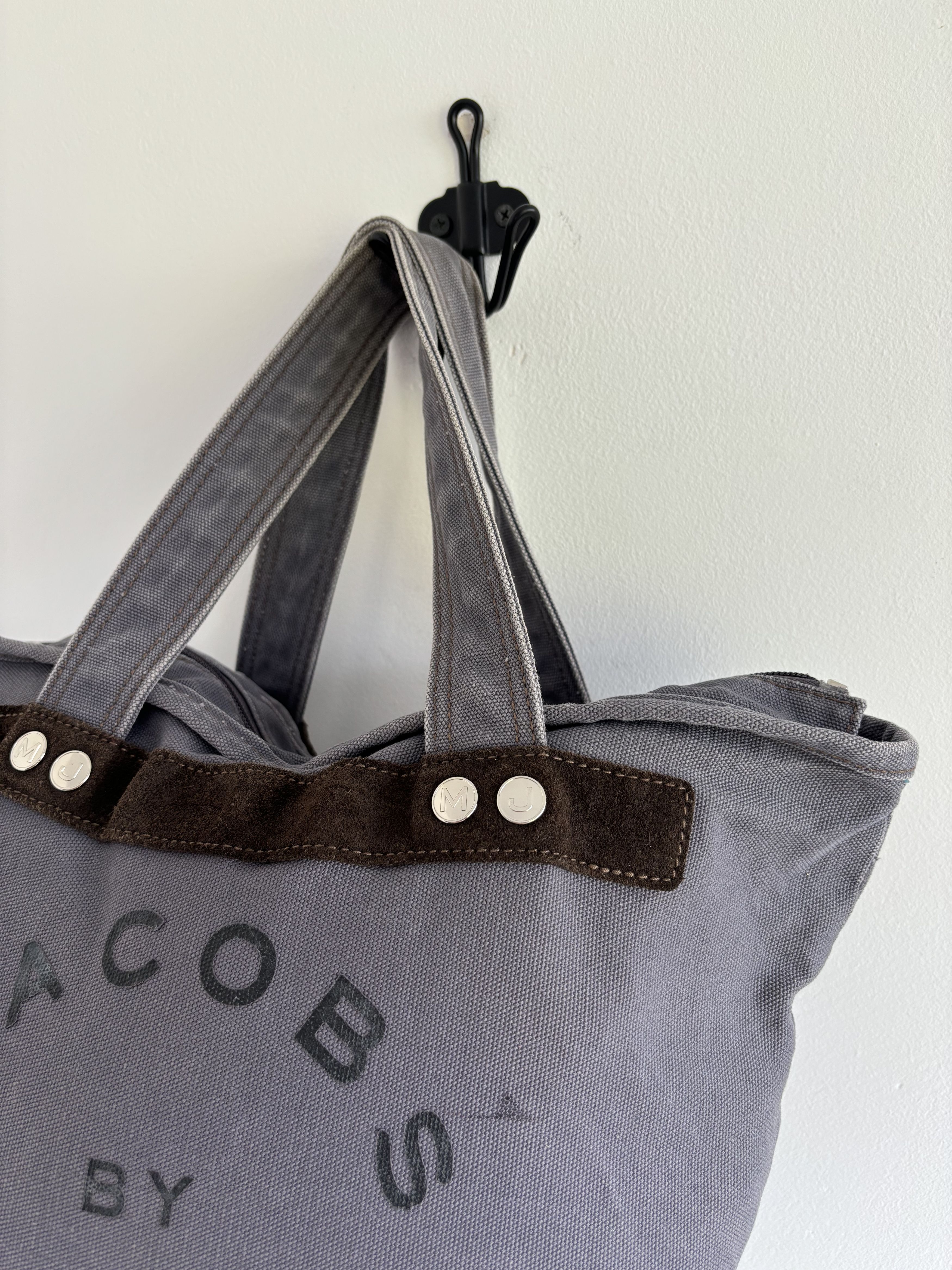 Marc Jacobs Vintage Jacobs By Marc Jacobs Canvas Distressed Tote Bag Size ONE SIZE - 3 Thumbnail