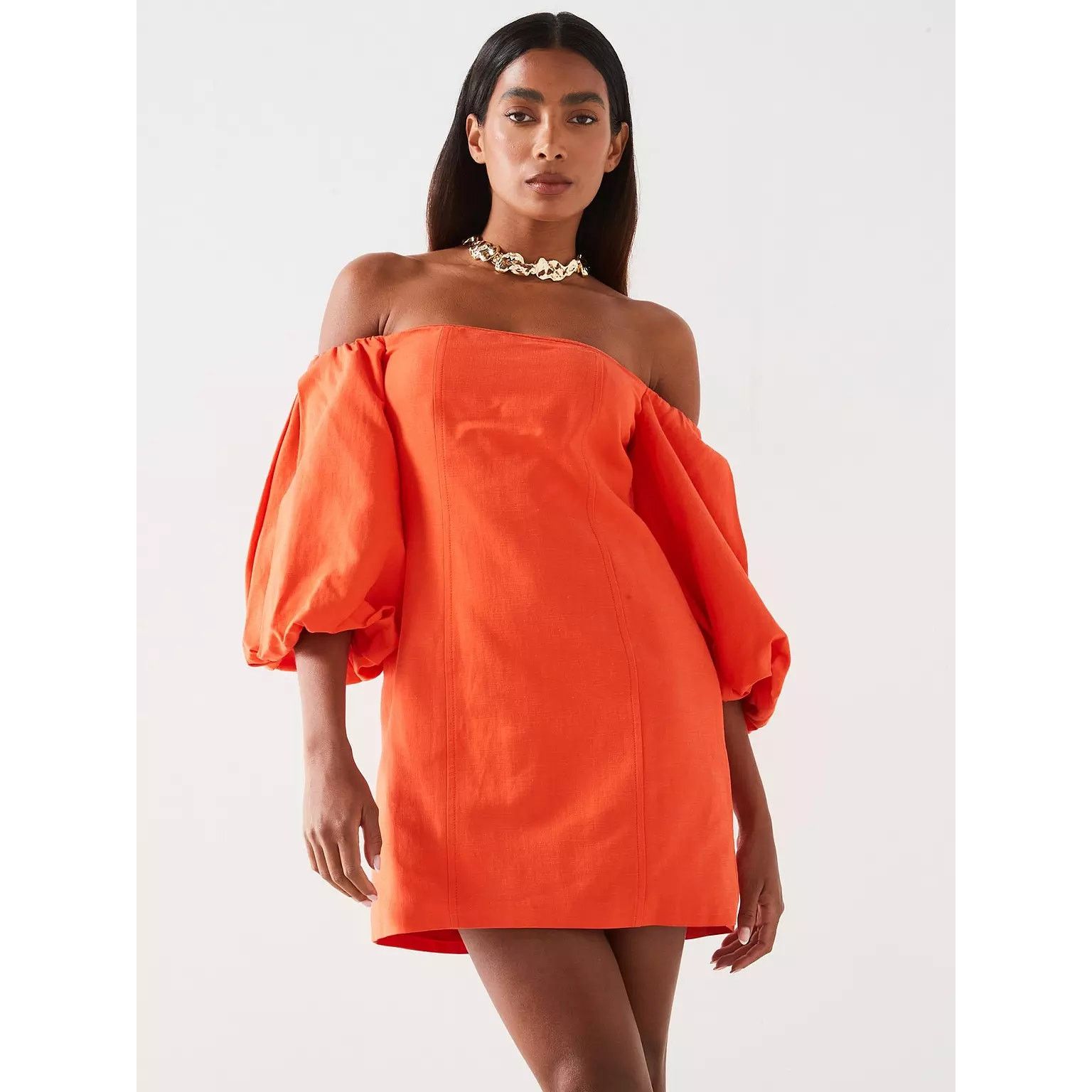 Mango RARE!!! MANGO Boat Neck Short Dress NWT Size M / US 6-8 / IT 42-44 - 10 Thumbnail