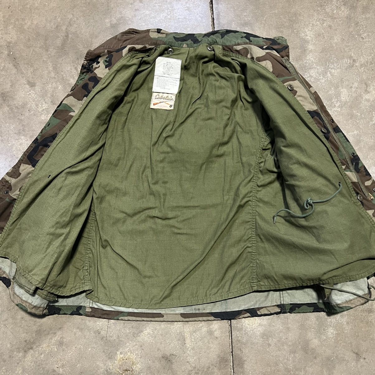 Cabelas × Vintage Vintage 80s Cabelas M65 Military Jacket Camouflage Woodland Size US L / EU 52-54 / 3 - 9 Thumbnail