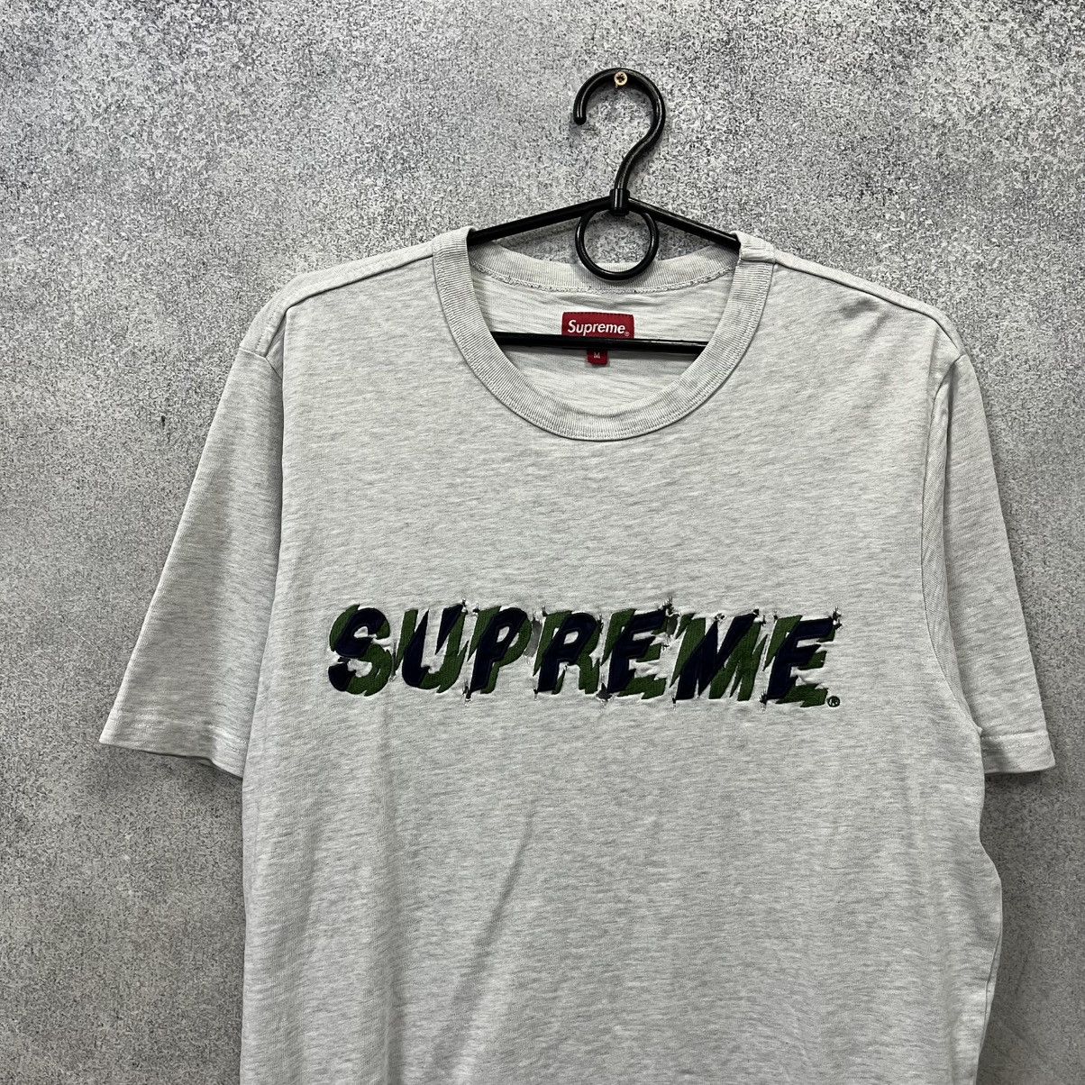 Supreme Supreme T-Shirt Big Logo Grey Size M Size US M / EU 48-50 / 2 - 3 Thumbnail