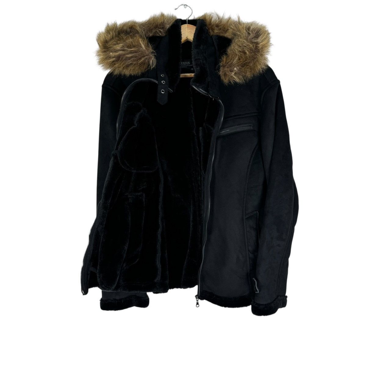 If Six Was Nine 🌟THRUXTON FUR HOODIE SYNTHETIC LEATHER JACKET Size M / US 6-8 / IT 42-44 - 7 Thumbnail