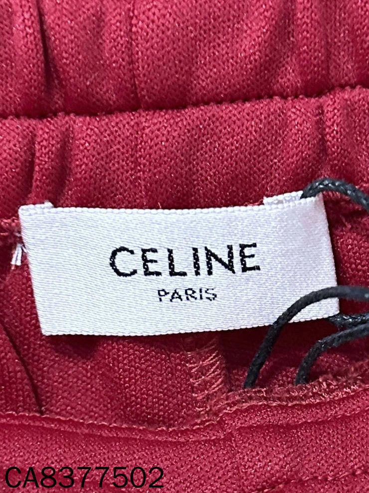 Celine Celine Red White Stripe Wide Leg Pants M Size 26" / US 2 / IT 38 - 5 Thumbnail